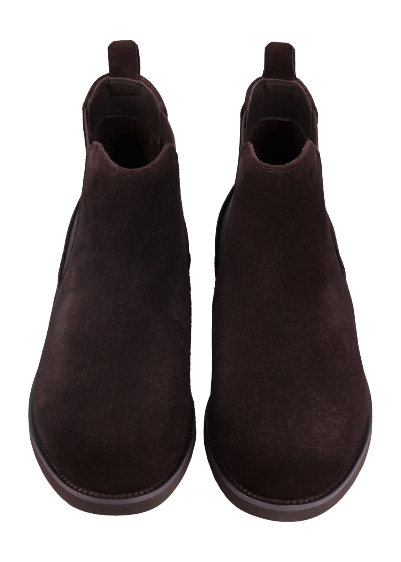Men's suede Chelsea boots BUTYM-0563-1I(Z26), front product view on white background.