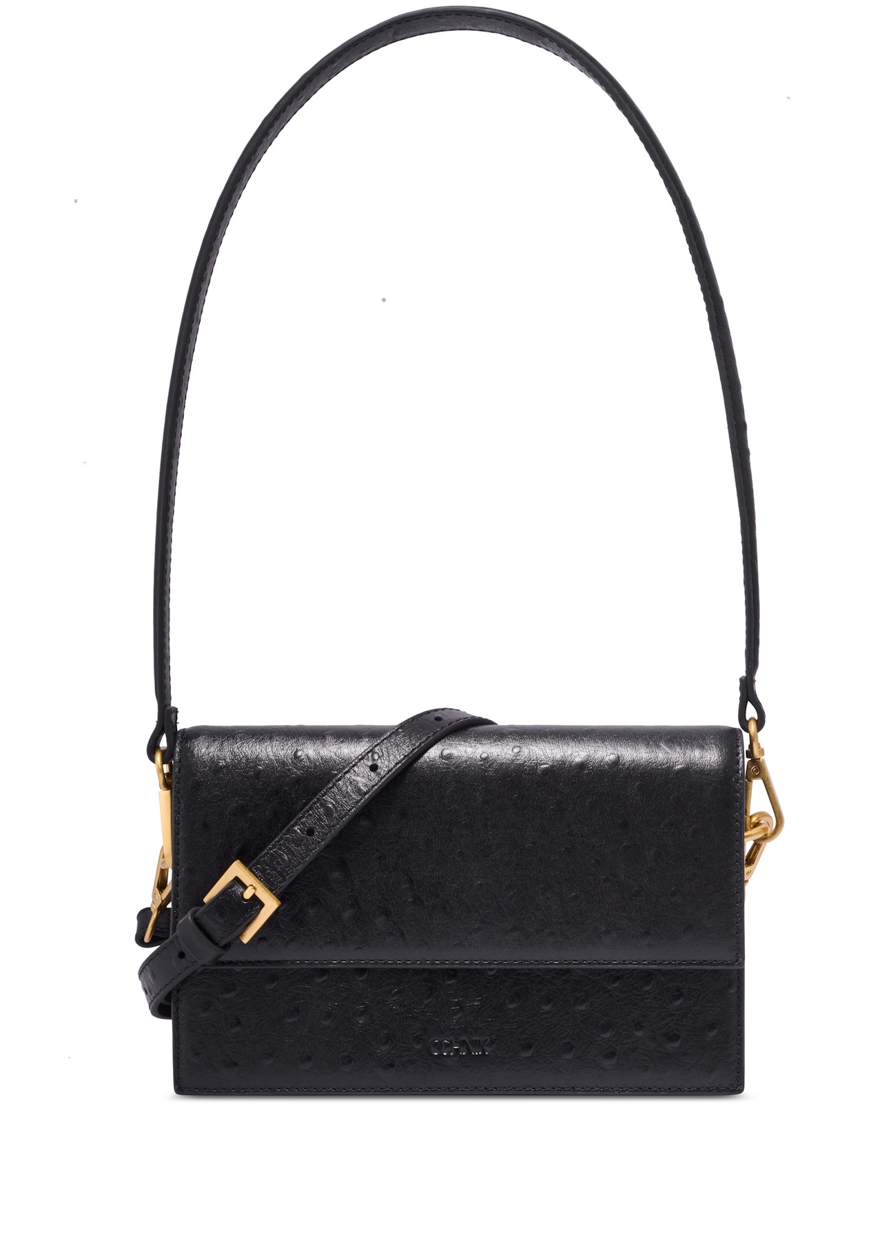 Black women's messenger bag TORES-1390-9P(Z26) - front product view, on a white background.