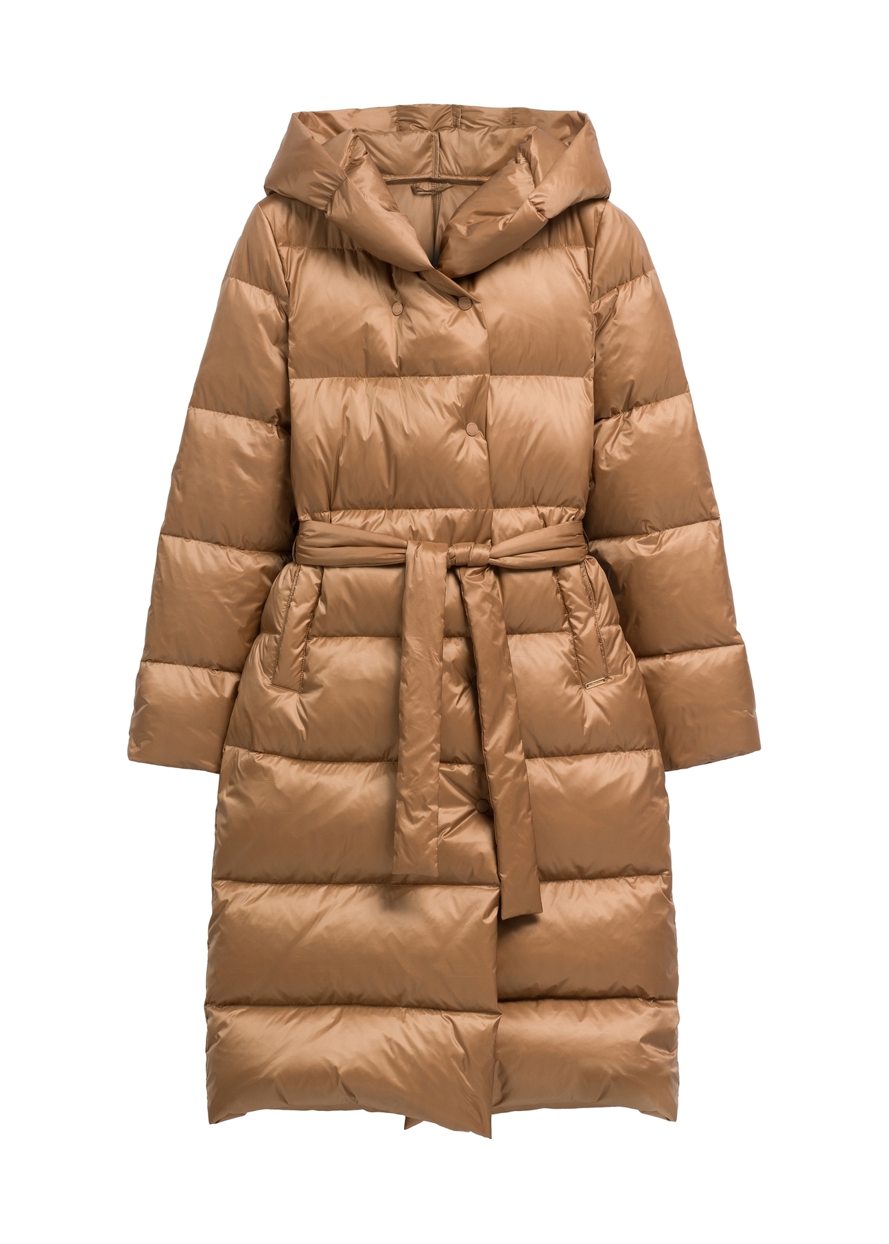 Long camel women's jacket KURDT-0662-1D(Z26)