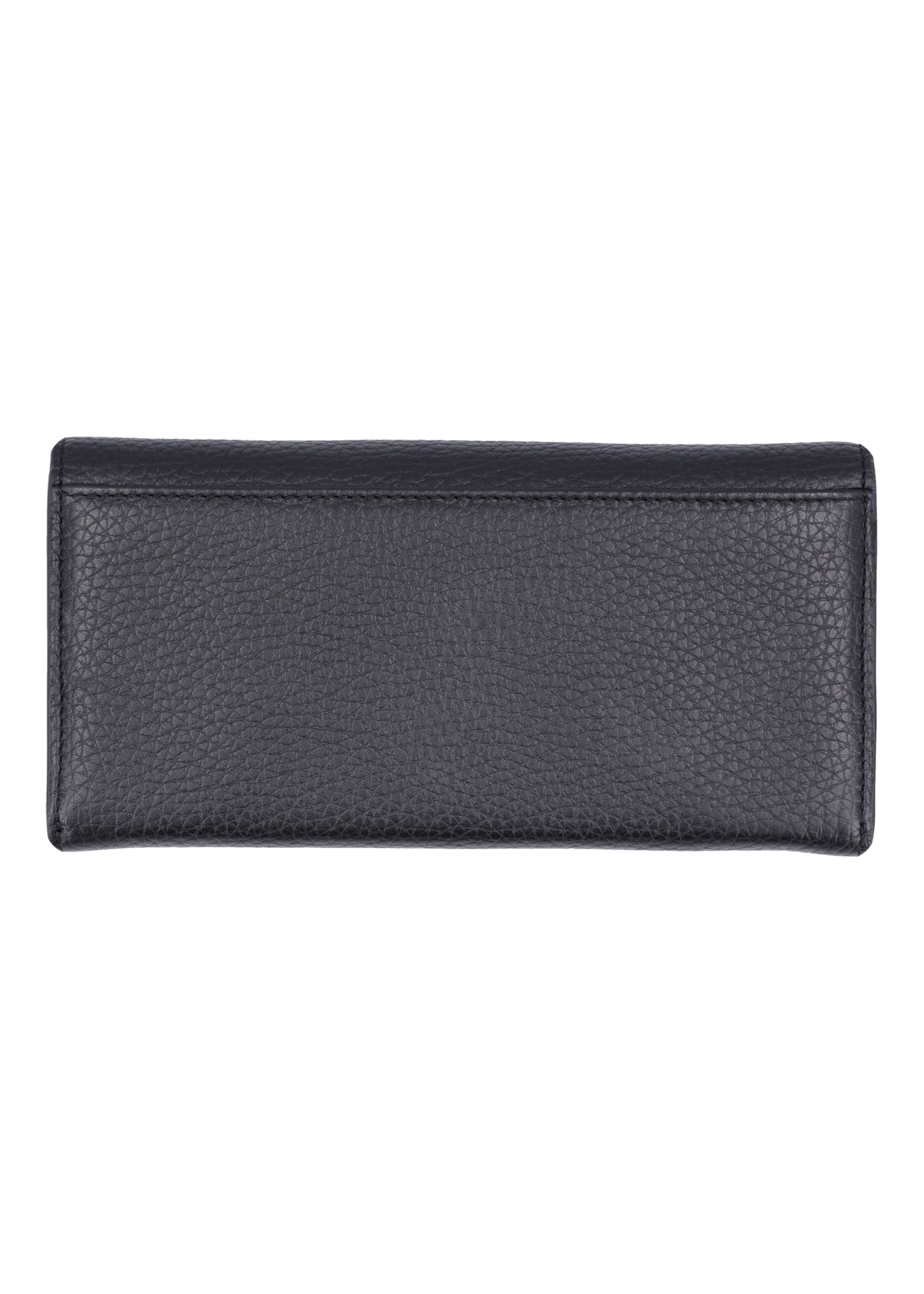 Black small women's wallet PORES-1017-9I(Z26), product view from the back on a white background.