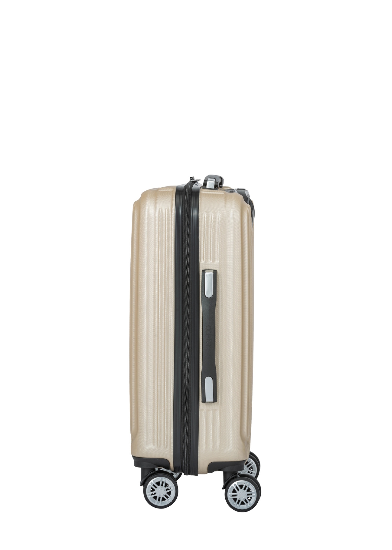Cabin suitcase on wheels WALAB-0053-0X-19(W26), side view of the product on a white background.