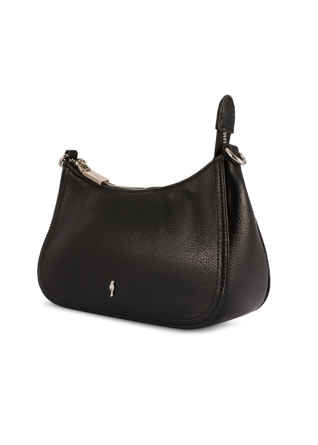 Small black women's handbag TOREC-1134-99(W26), diagonal product view on a white background.