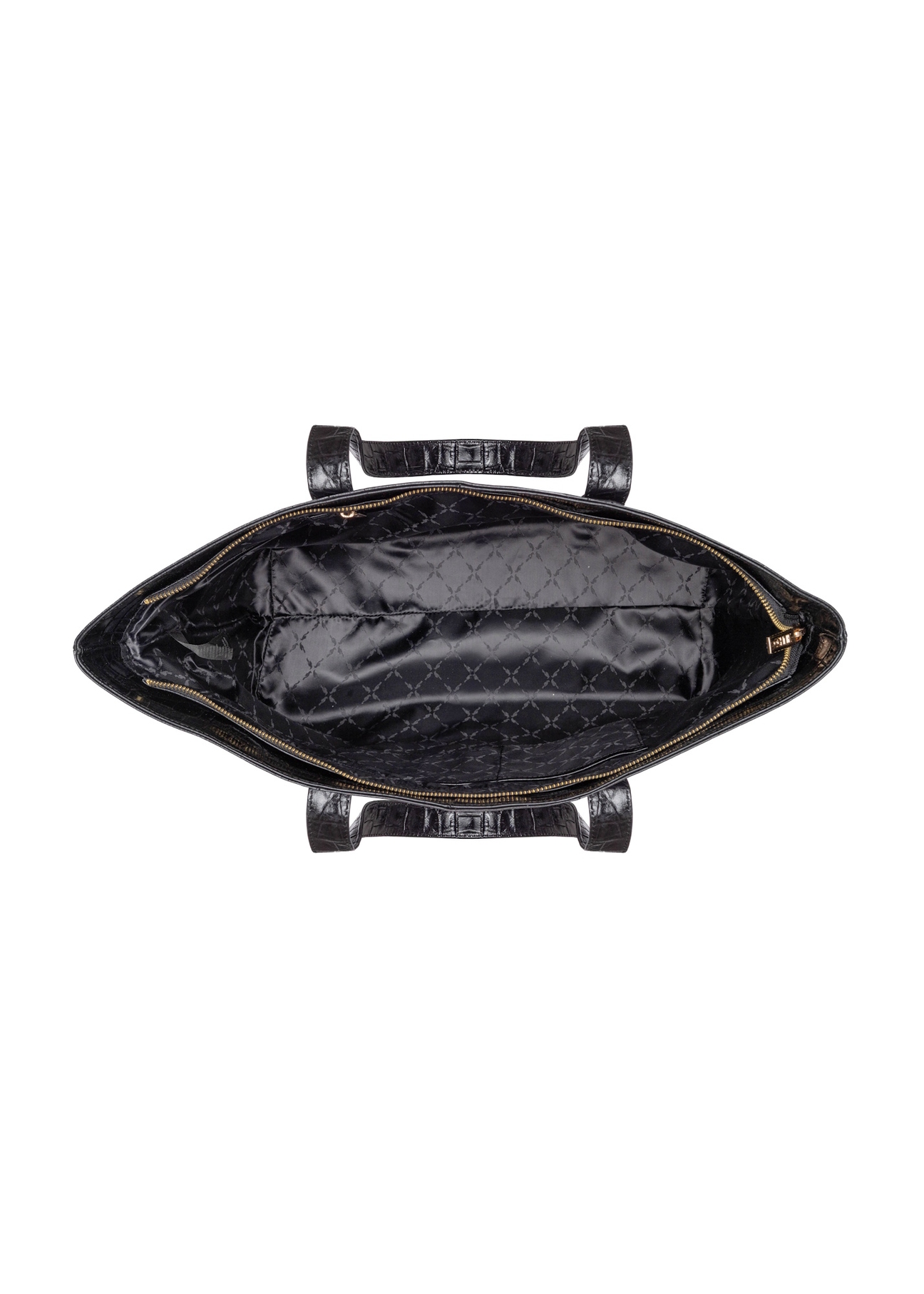 Women's croco shopper bag TORES-0700C-9G(W26), product view inside on white background.