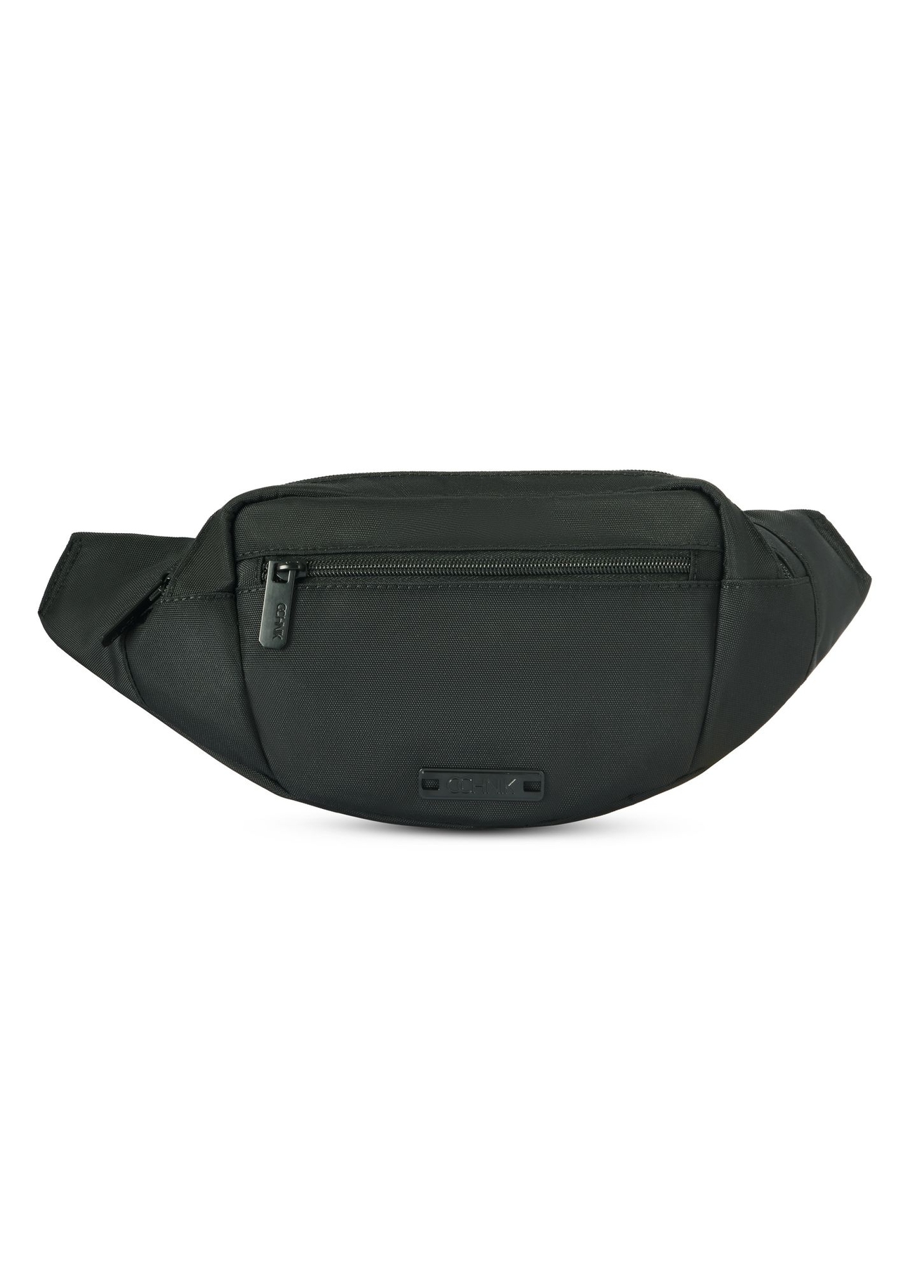 Men's black waist bag TORMN-0365-99(Z25) - front view of the product on a white background.