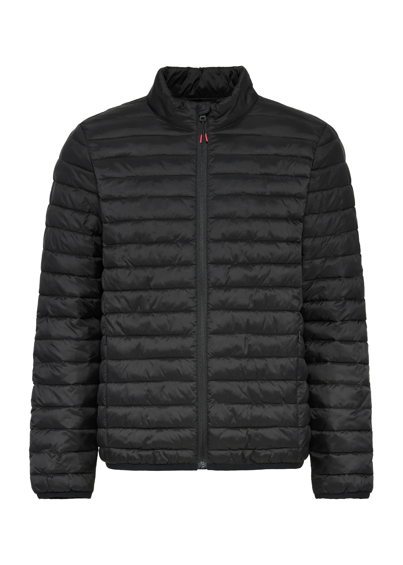 Black men's transitional jacket KURMT-0382-99(Z25) - front product view on white background.