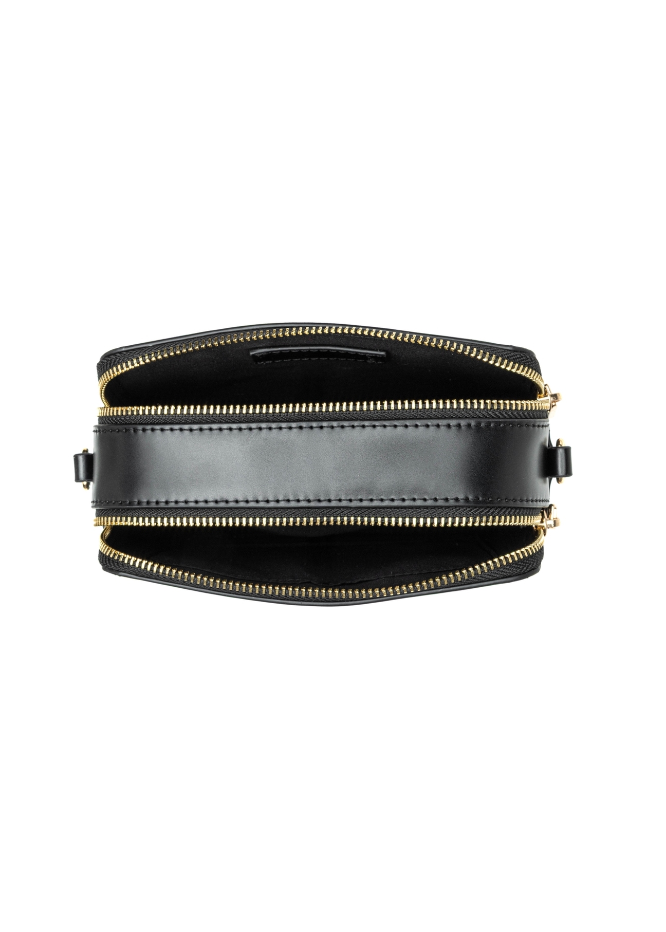 Black small women's handbag TOREC-1126-99(W26), product view from above on a white background.