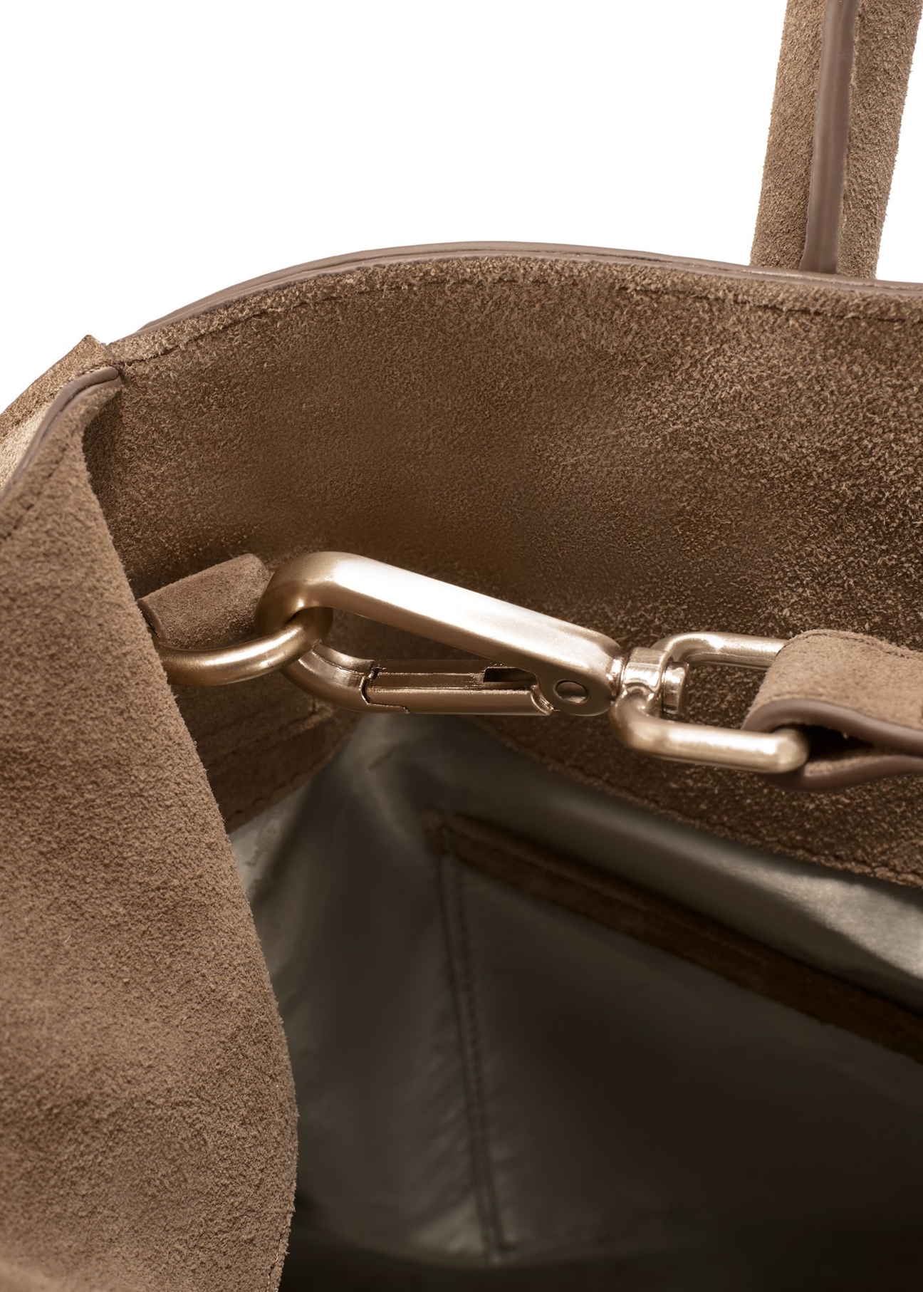 Beige suede handbag TORES-1191-1B(W26)