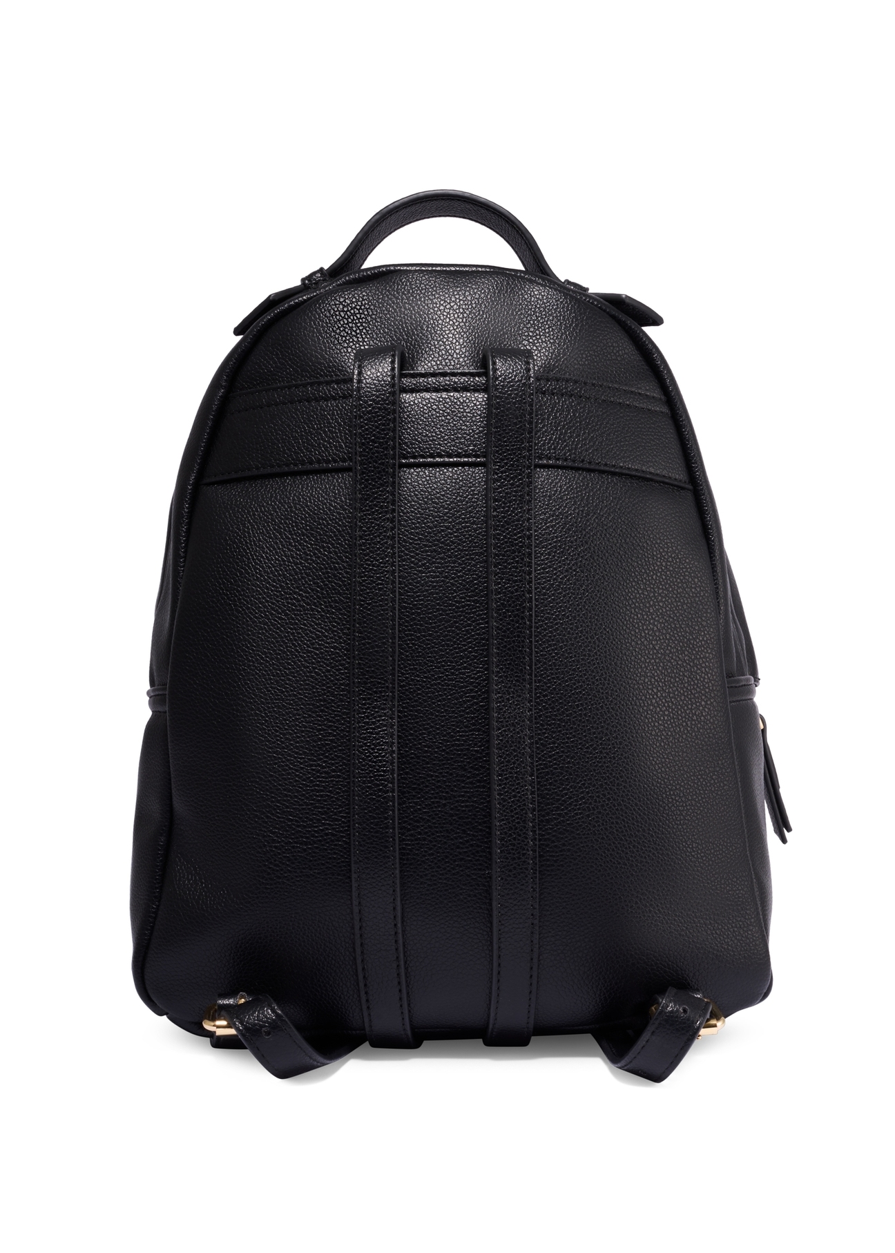 Black women's backpack TOREC-1253-9I(Z26) - product view from the back, on a white background.
