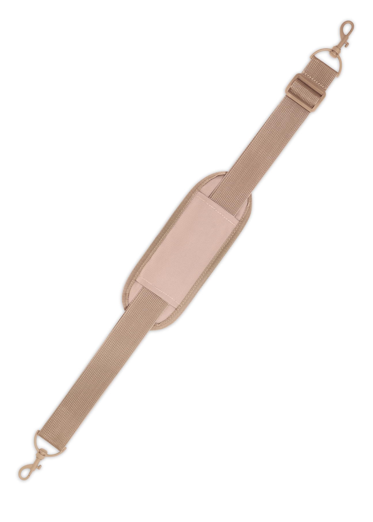 Dark beige airplane backpack PLCMN-0017-1C(Z26), view of the detachable product strap on a white background.