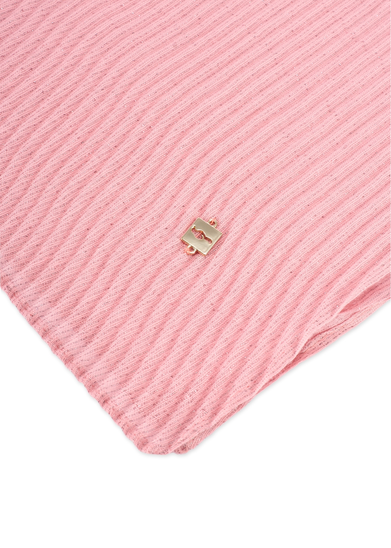 Light pink women's scarf SZADT-0217-5D(W26), close-up of the product detail on a white background.