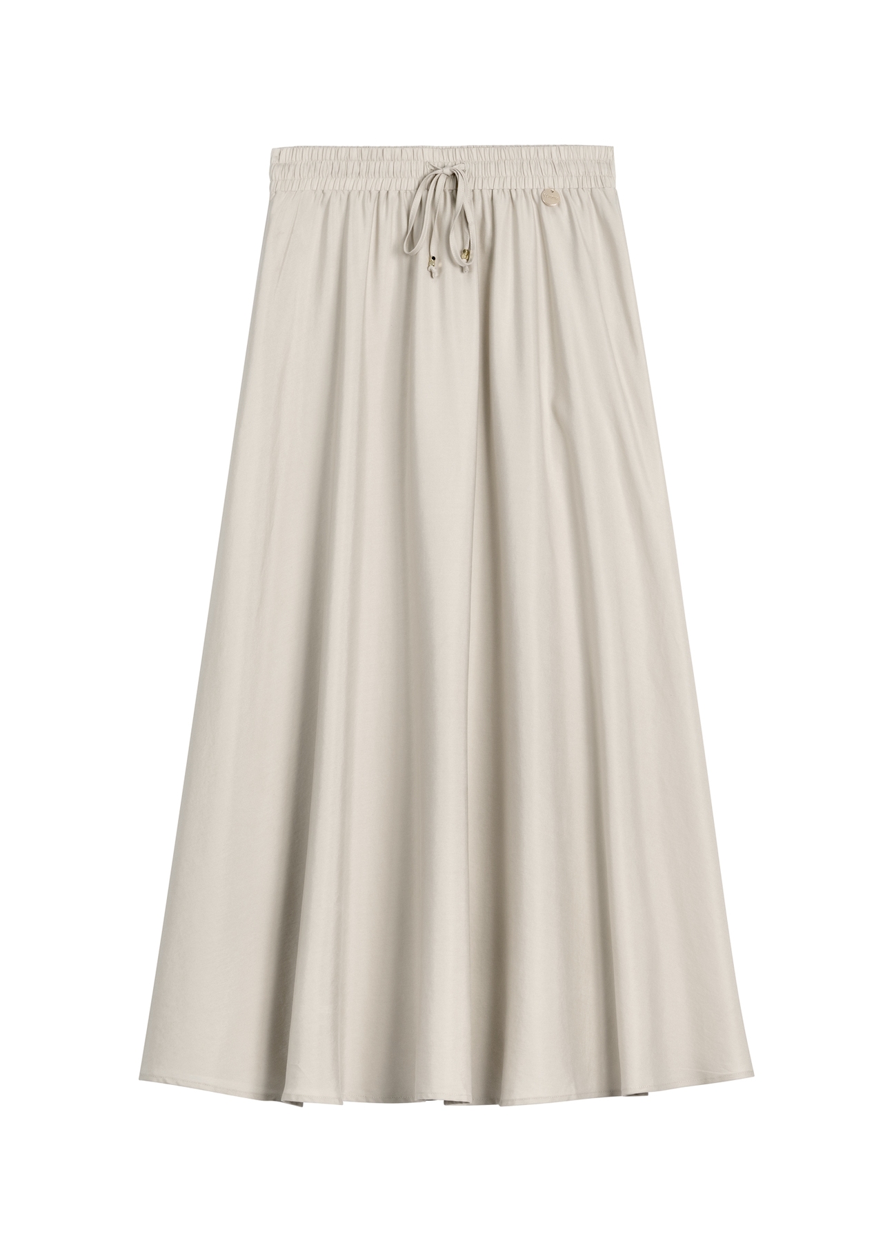 Beige midi skirt SPCDT-0125-1A(W26)