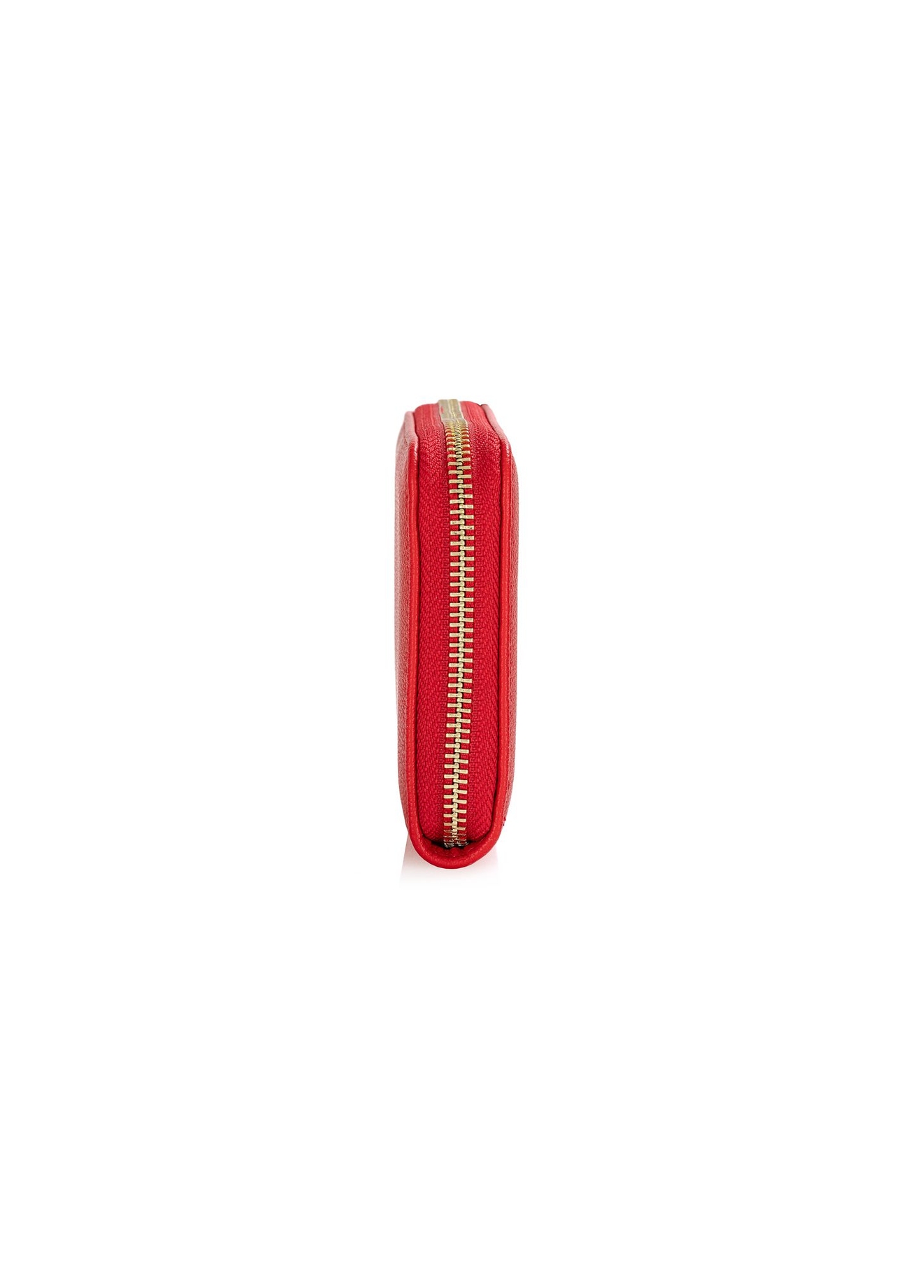Large red women's wallet with logo POREC-0368-42(W24)-03