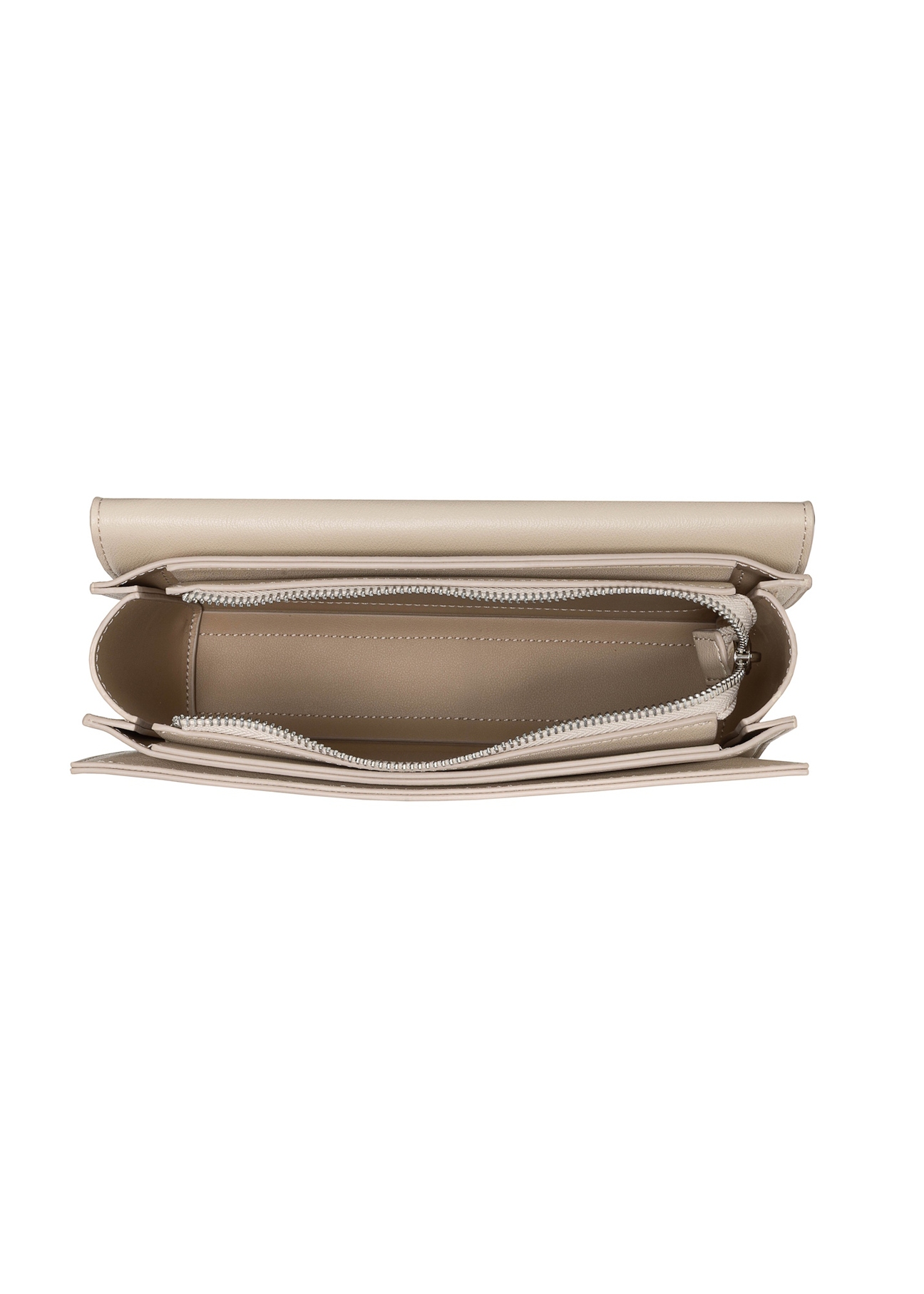 Women's messenger bag with chain TOREC-0984A-15(Z25), view of the inside of the product on a white background.