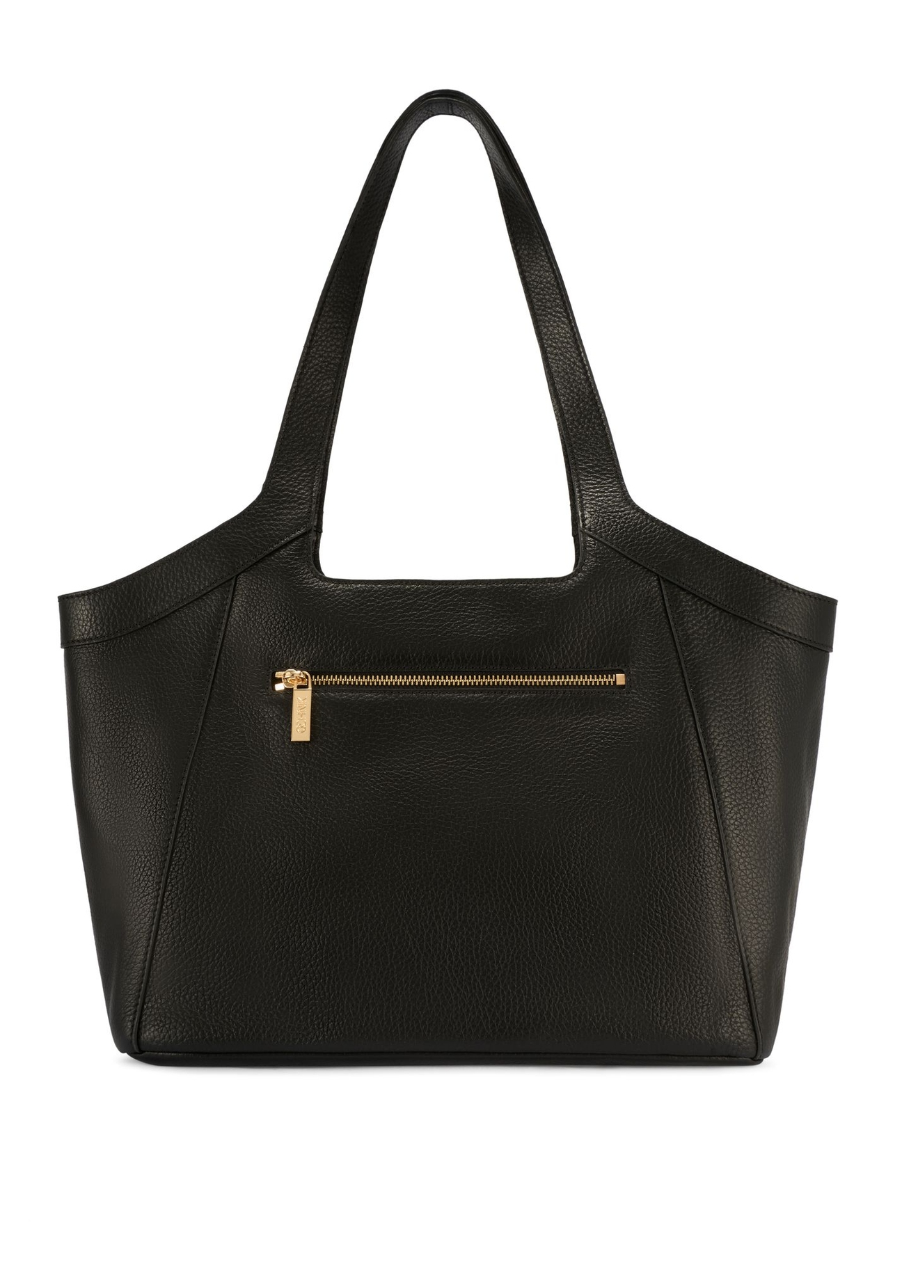 Large women's leather handbag TORES-1205-9I(W26) - product view from the back, on a white background.