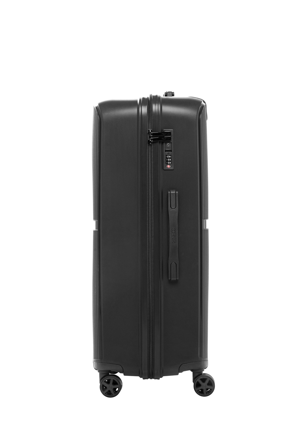 Large suitcase on wheels WALPP-0026-99-28(W26), side view of the product on a white background.
