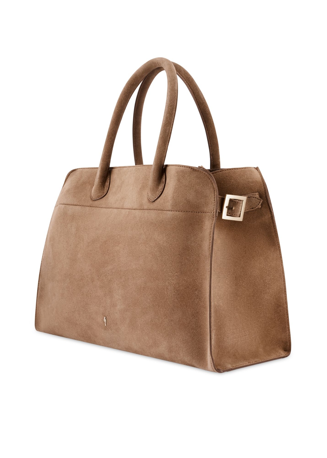 Beige suede handbag TORES-1191-1B(W26)