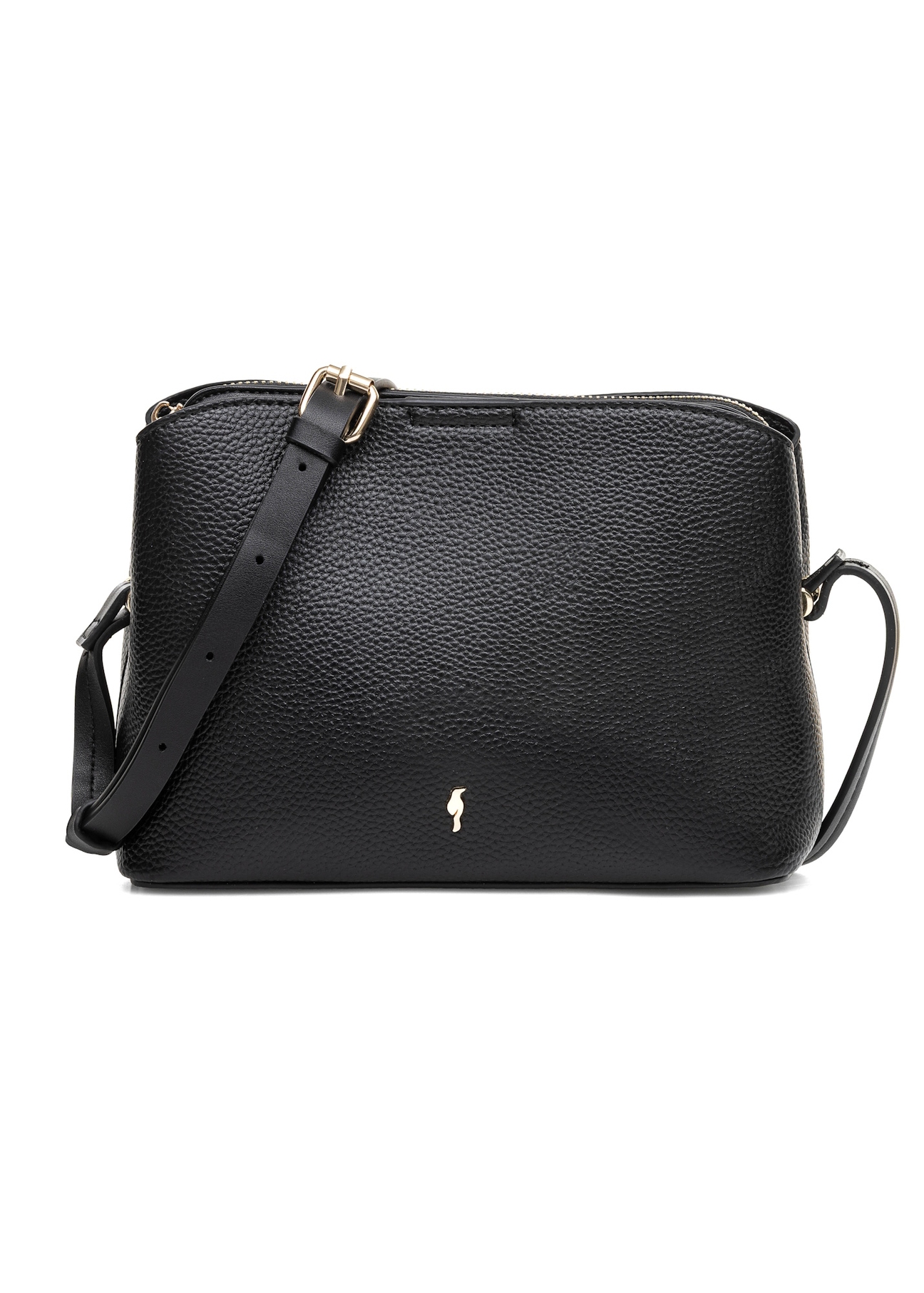 Black small women's handbag TOREC-0768C-99(Z25), front product view on white background.