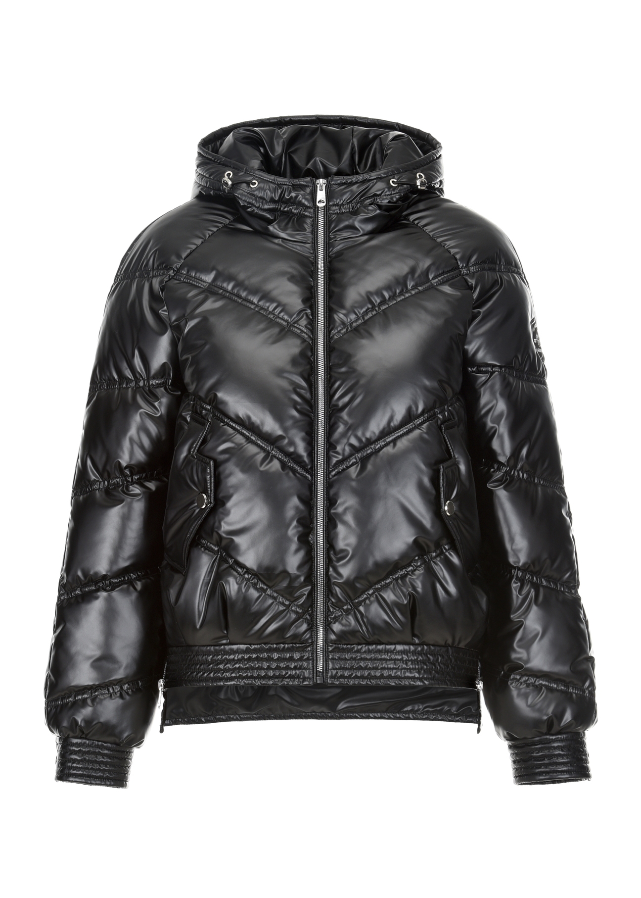 Women's autumn jacket with hood KURDT-0396-99(Z22)-07
