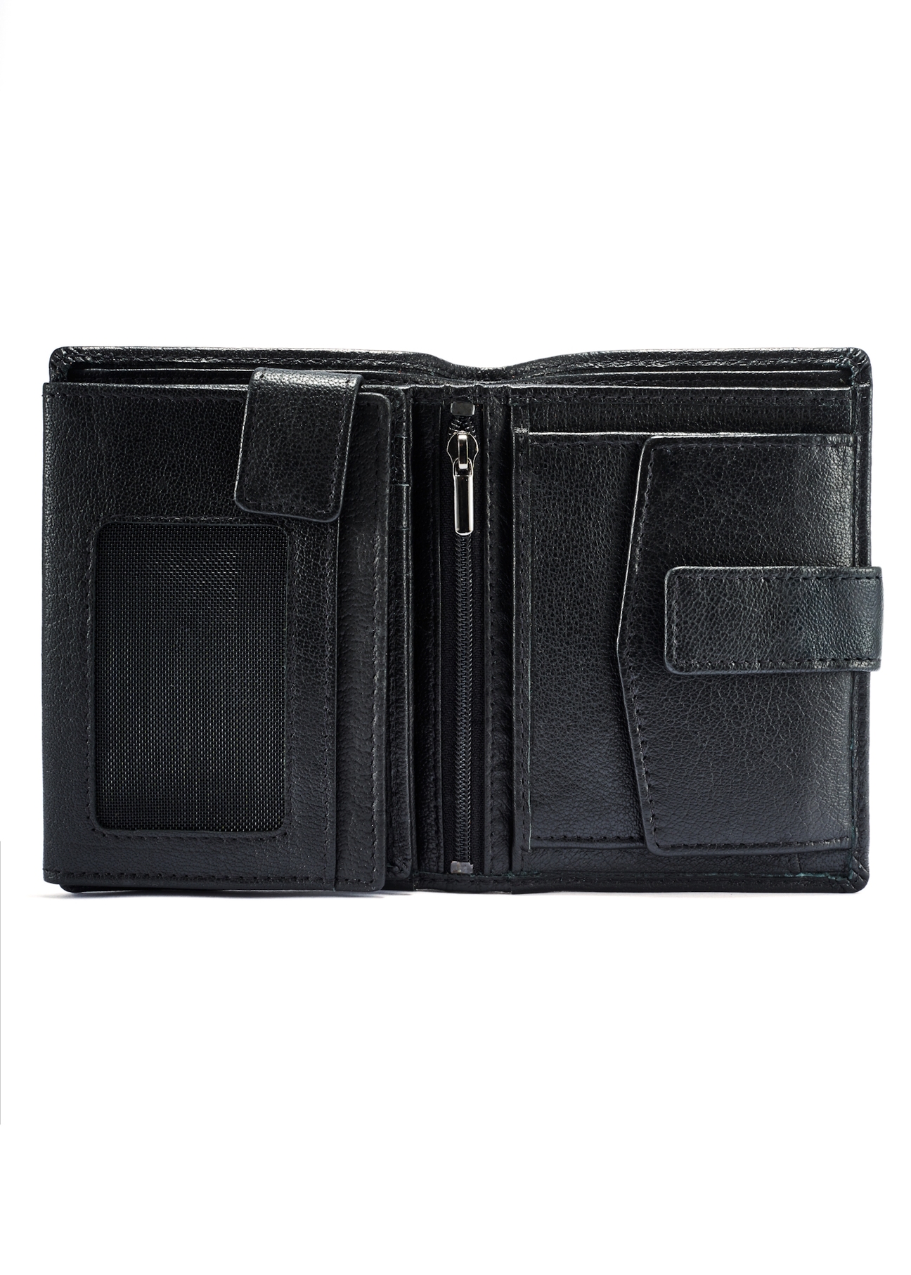 Black leather men's wallet PORMS-0650-99(W25)