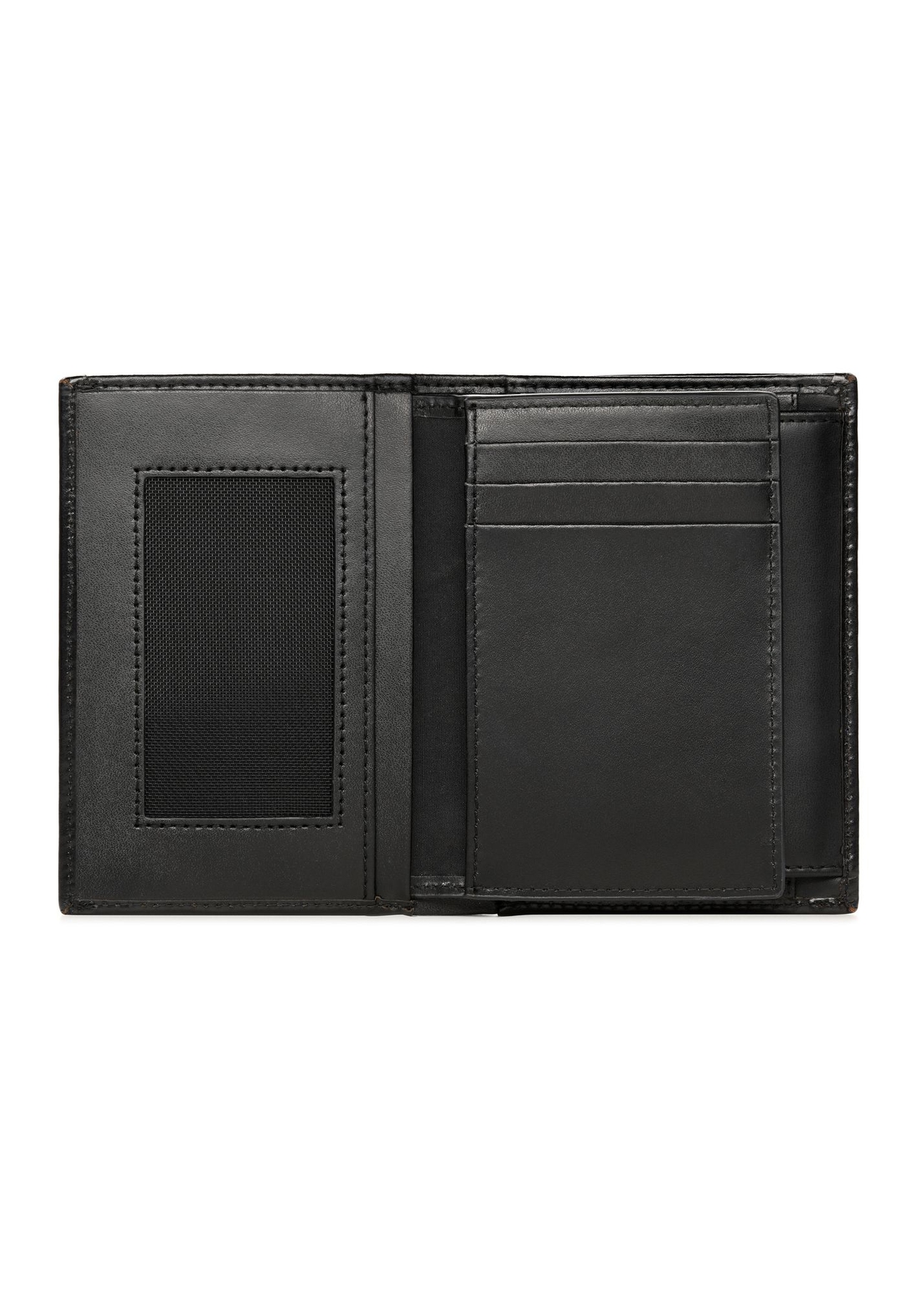 Black large leather men's wallet PORMS-0662-99(Z25)