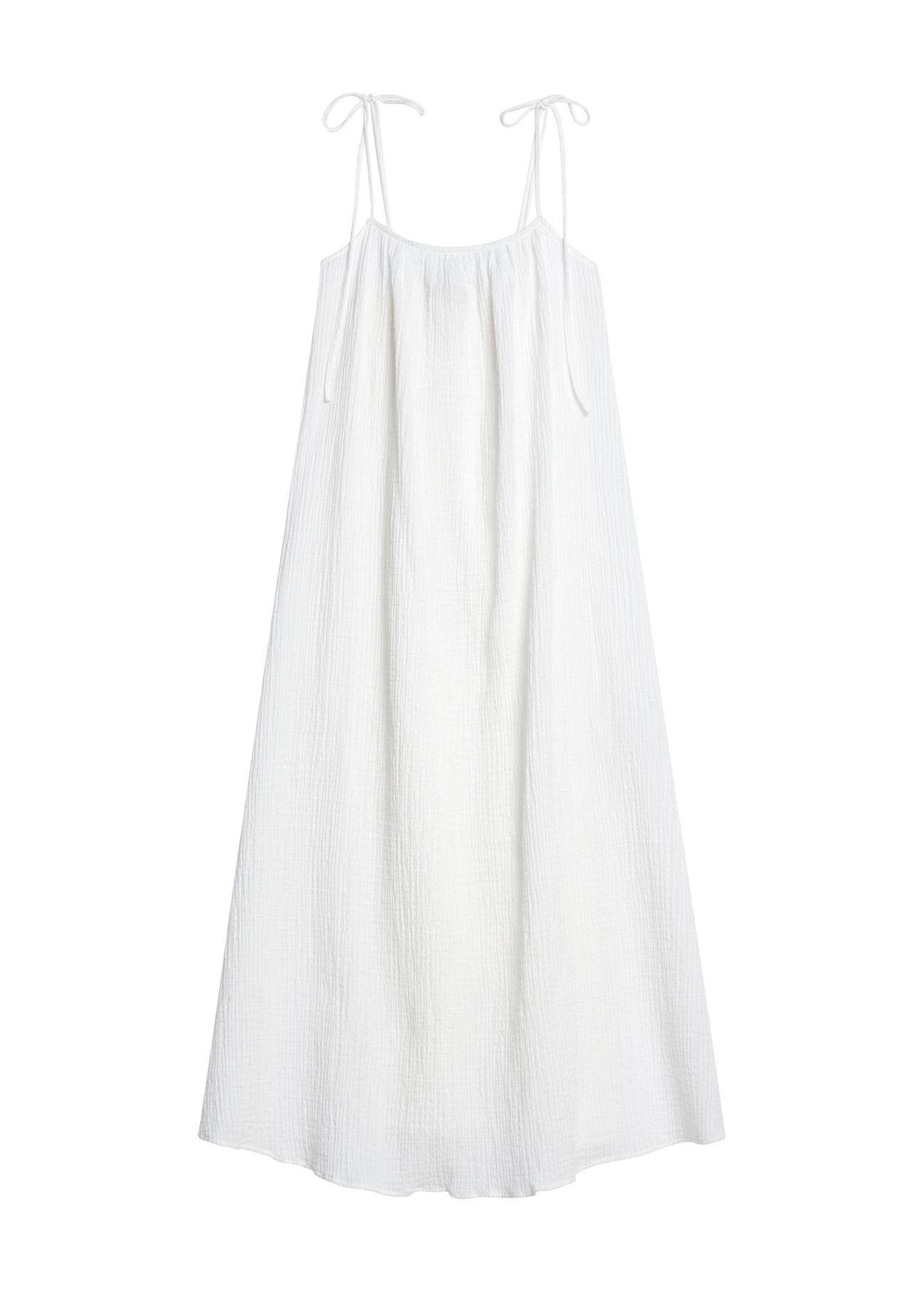 White strapless dress SUKDT-0250-11(W25), front view of the product on a white background.