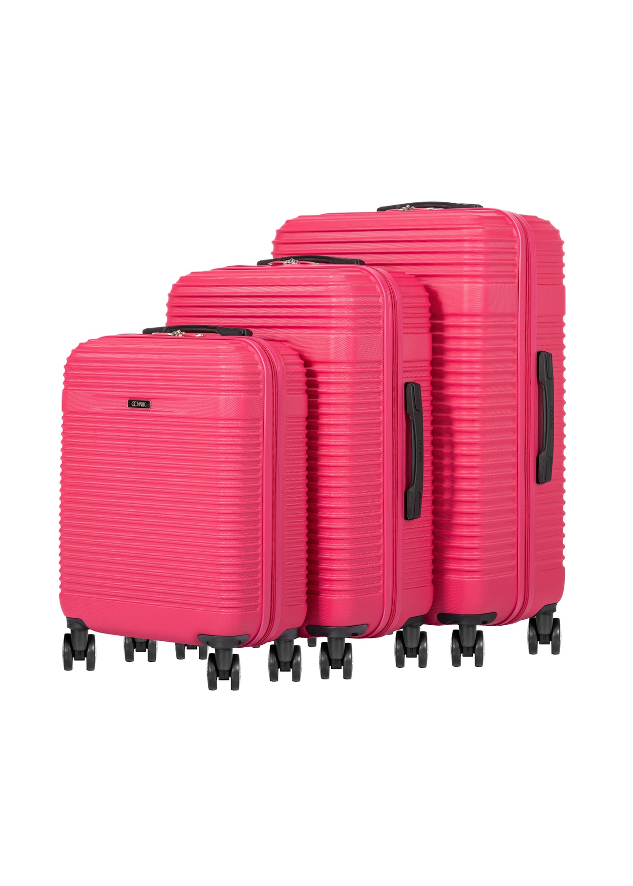 Set of 19'/24'/28' wheeled suitcases WALAB-0040-5E(W26), diagonal view of the products on a white background.