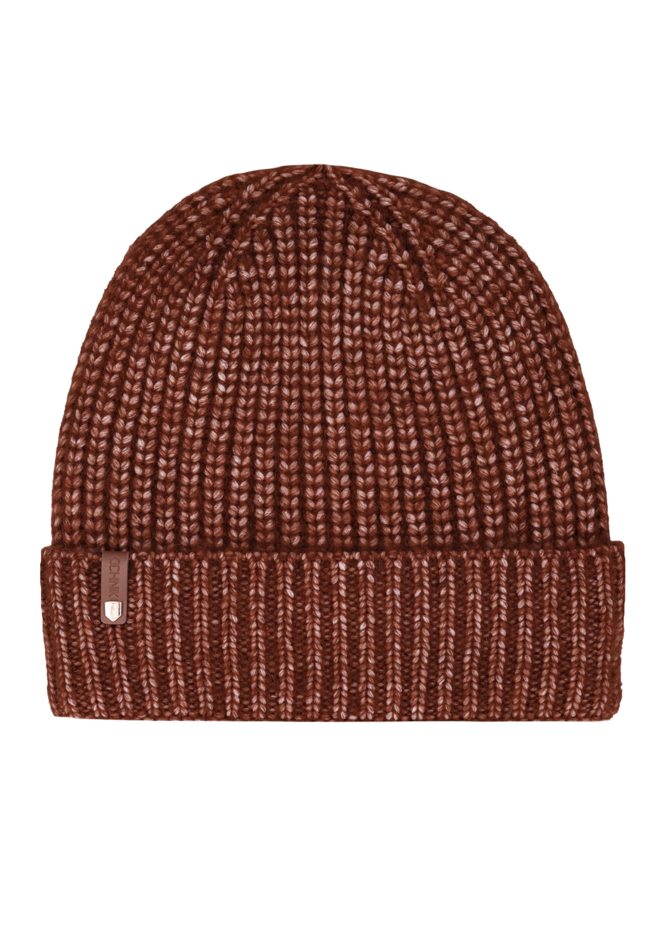 Brown women's wool blend hat CZADT-0208-1H(Z26), front product view on white background.