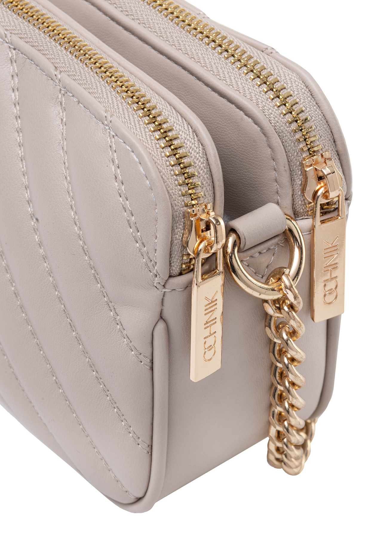 Small cream women's handbag TOREC-1051-12(Z25), close-up of product detail on white background.