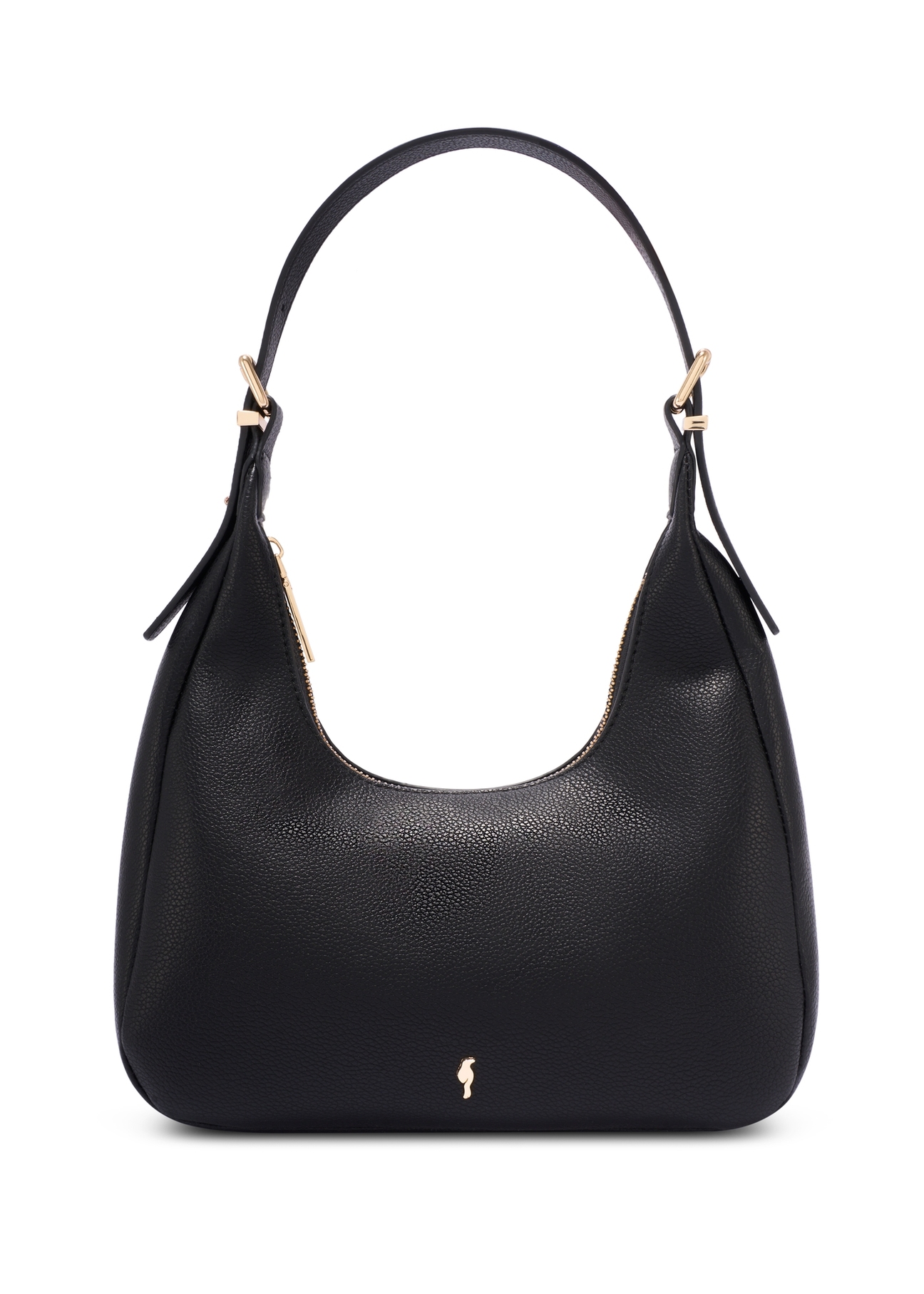 Black small women's handbag TOREC-1239-99(W26) - front product view, on white background.