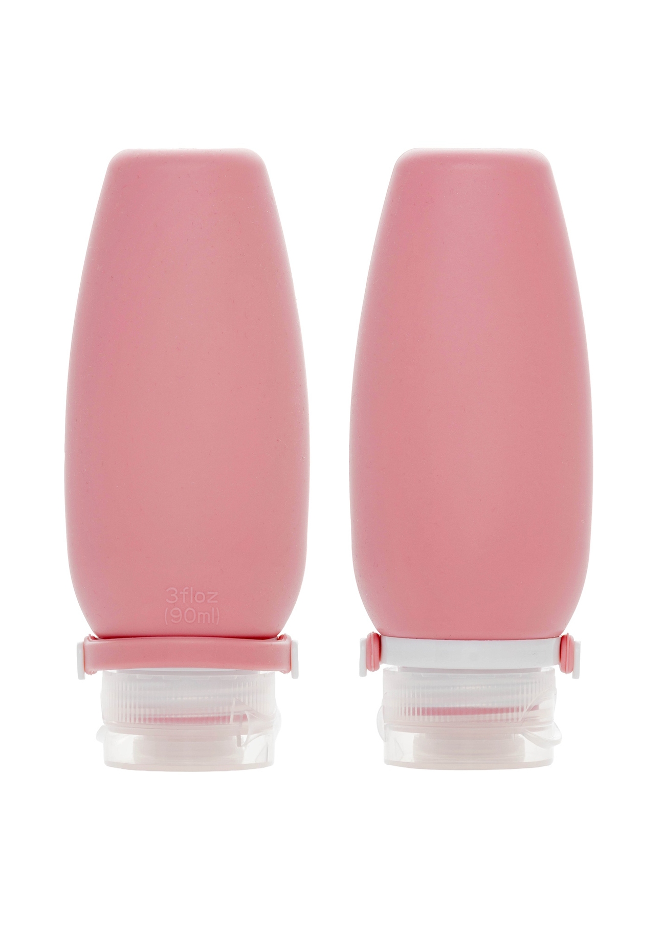 Travel cosmetic bottles AW-016-0001-5D(W26), front view of the product on a white background.