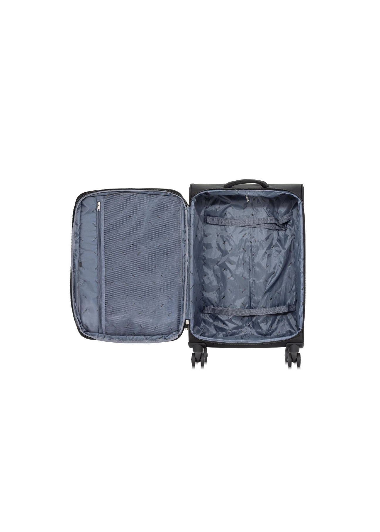 Medium suitcase on wheels WALNY-0037-99-24(W24)-05