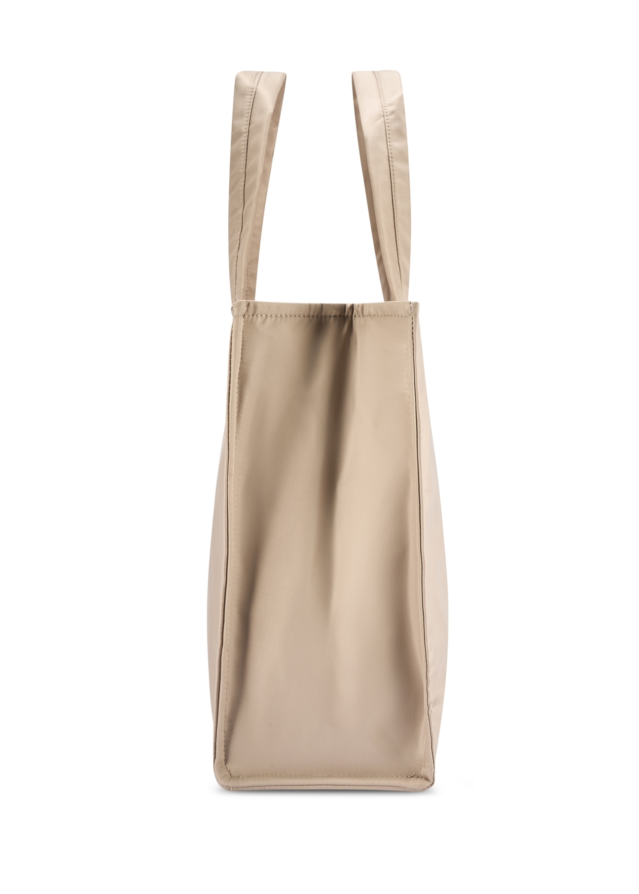 Beige large women's bag TOREN-0343-1A(W26), side product view on white background.