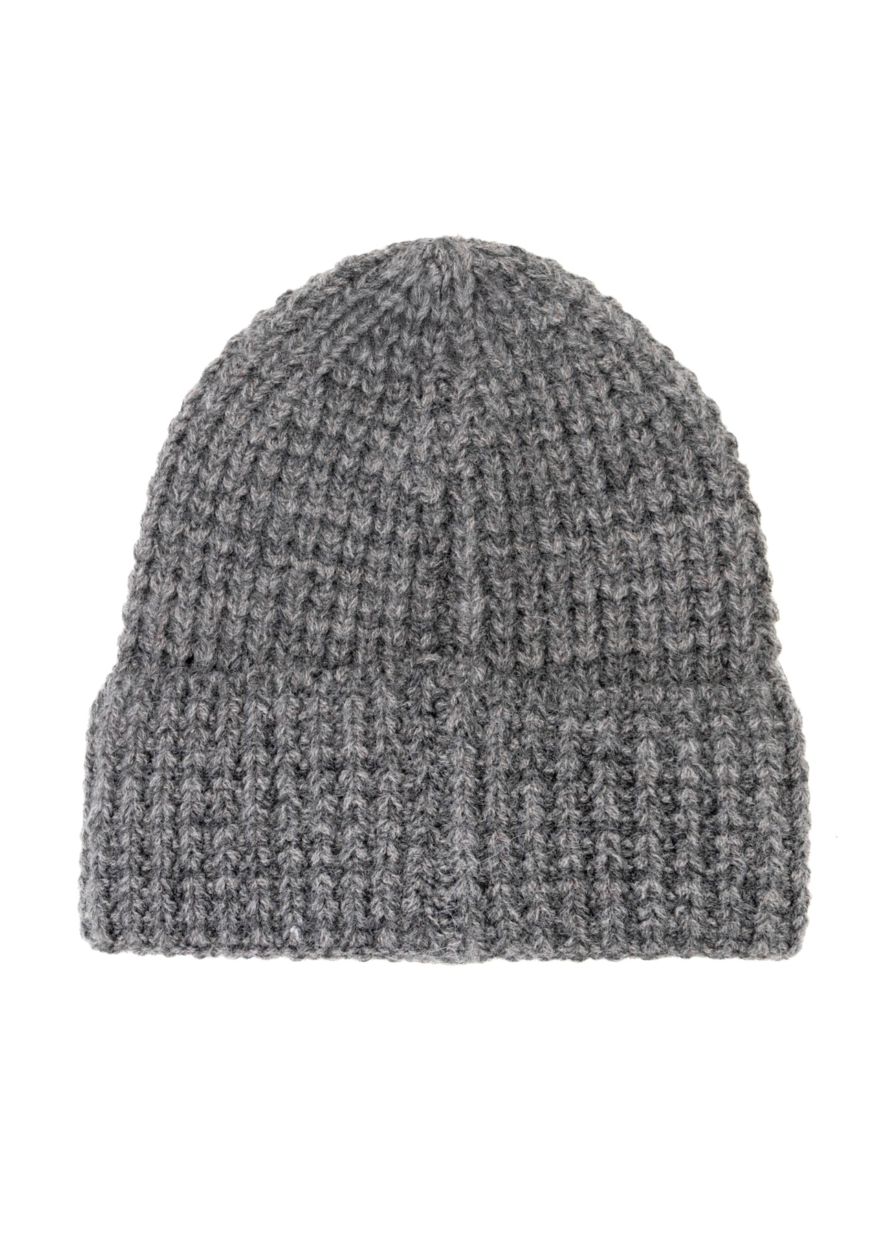Gray women's wool hat CZADT-0204-95(Z25), back view of the product on a white background.