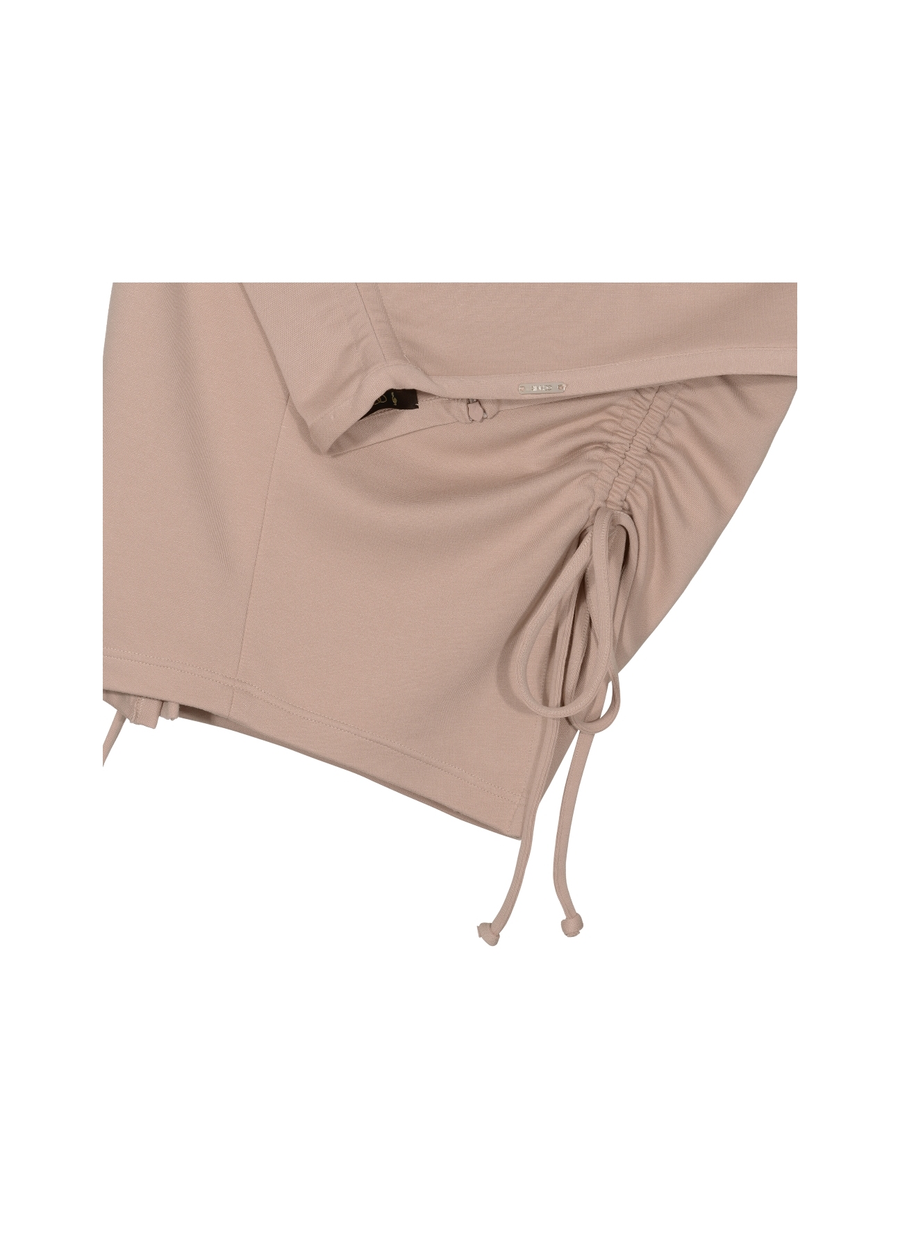 Beige ribbed skirt SPCDT-0024-31(W19)-03
