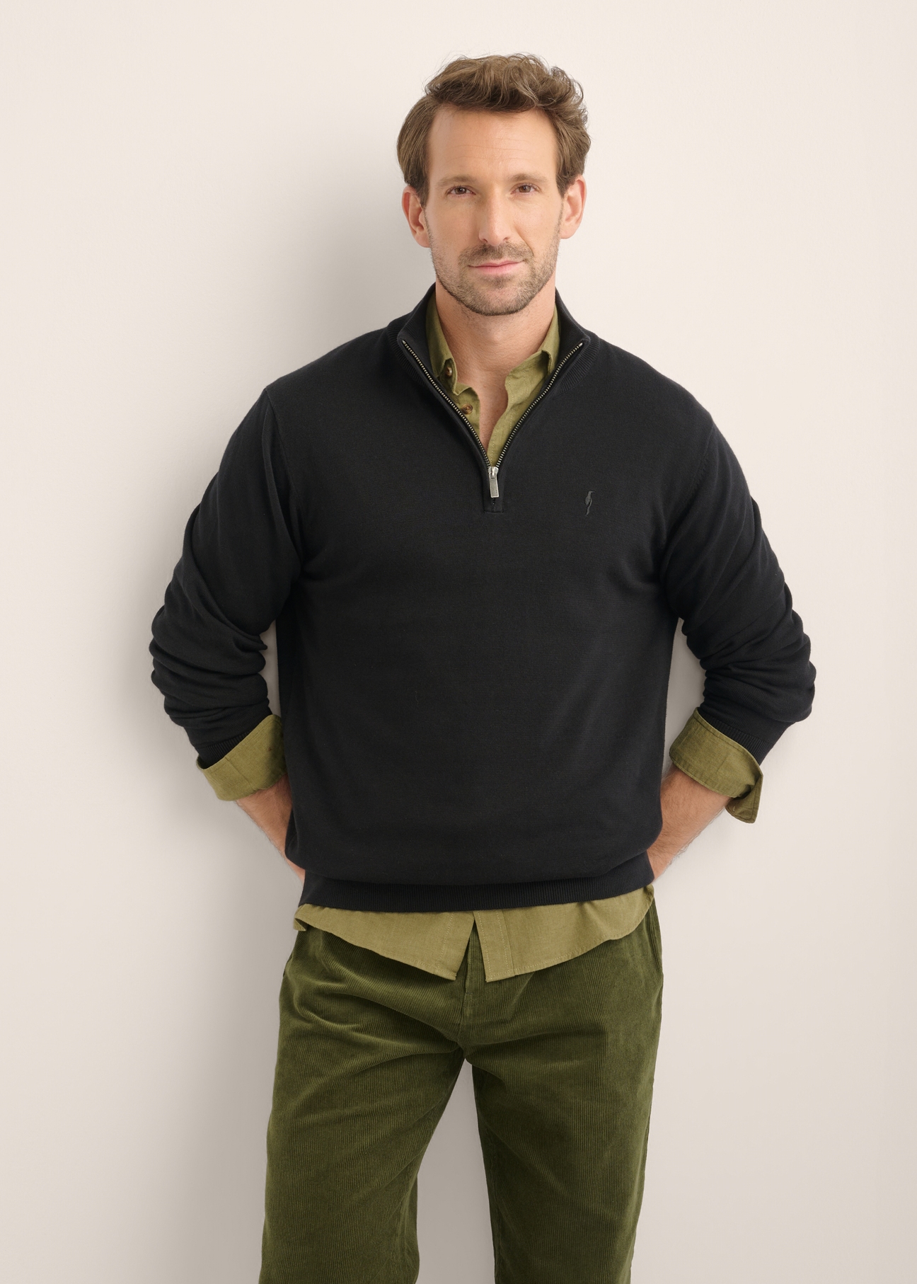 Black men's sweater SWEMT-0174-99(Z26)