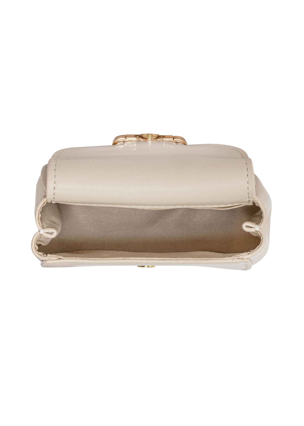 Small cream handbag on a chain TOREC-1013-12(W25)-05