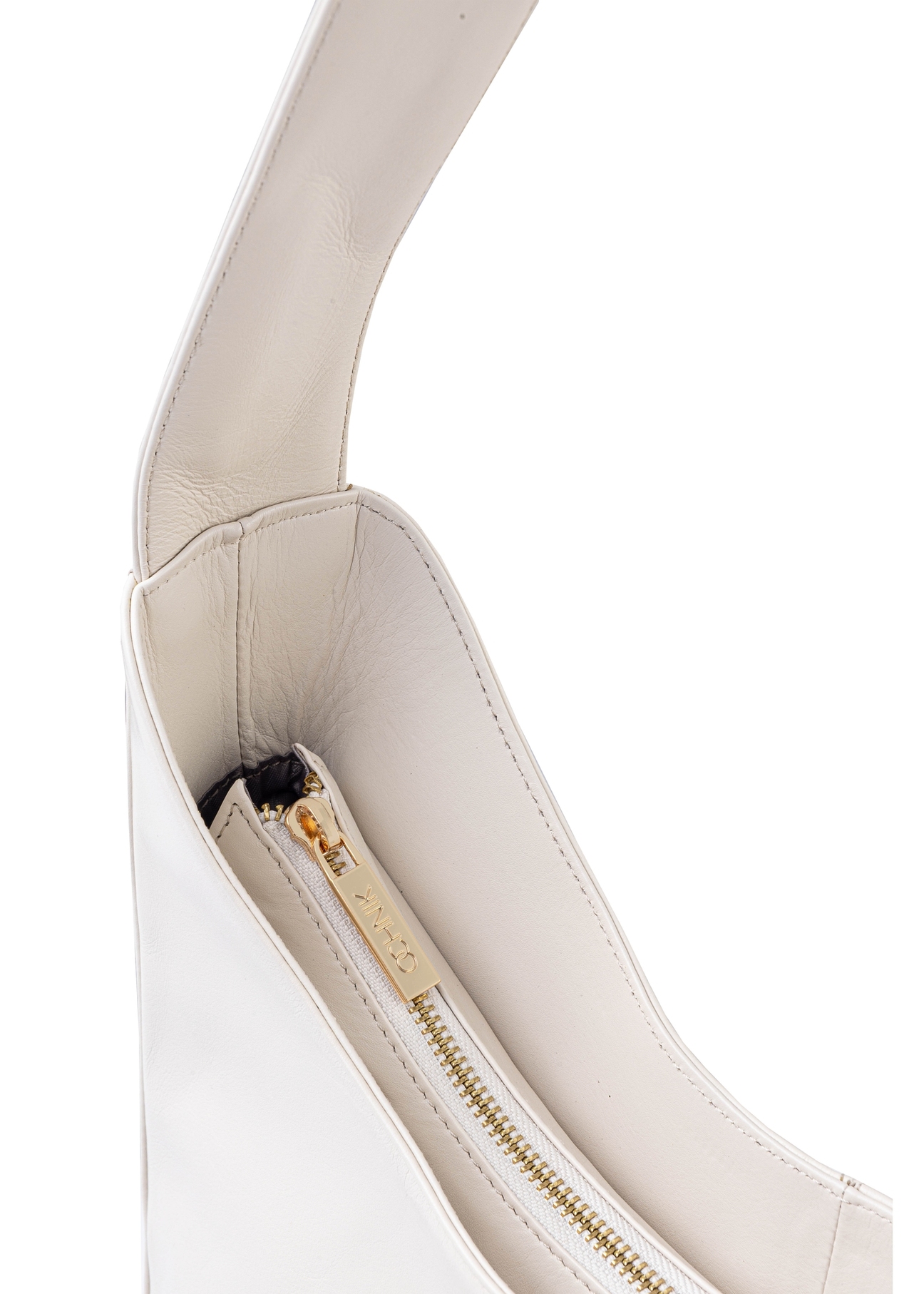 Women's leather shoulder bag TORES-1026A-12(Z25), visible close-up of detail, view on white background.