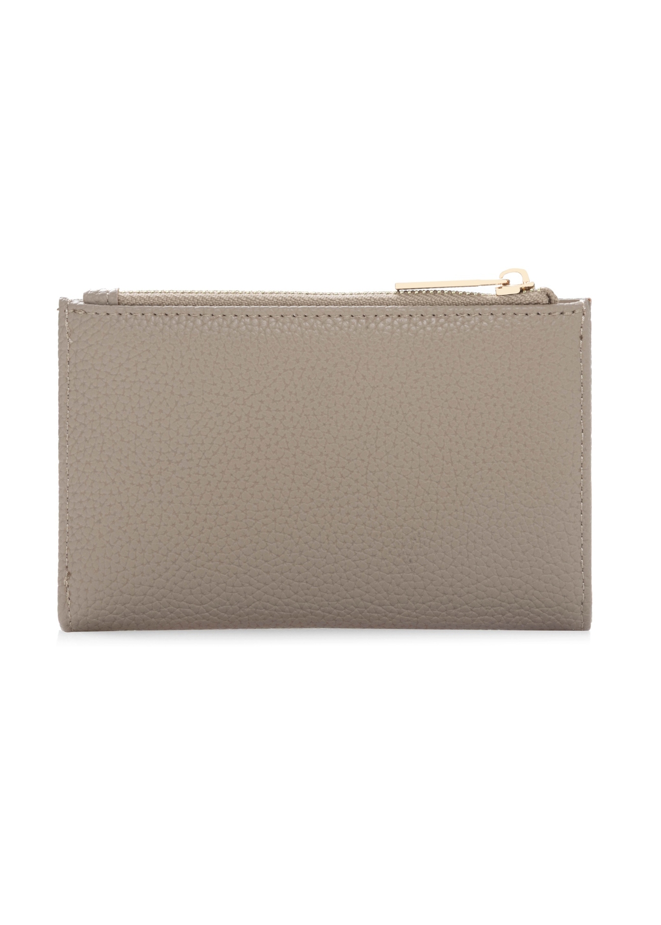 Medium beige women's wallet POREC-0428-1B(W26), back view of the product on a white background.