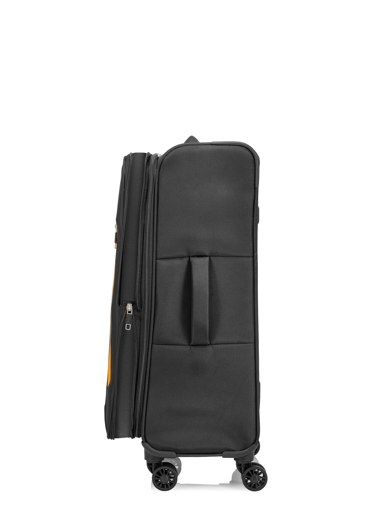 Medium suitcase on wheels WALNY-0042-99-24(W25), side view of the product on a white background.