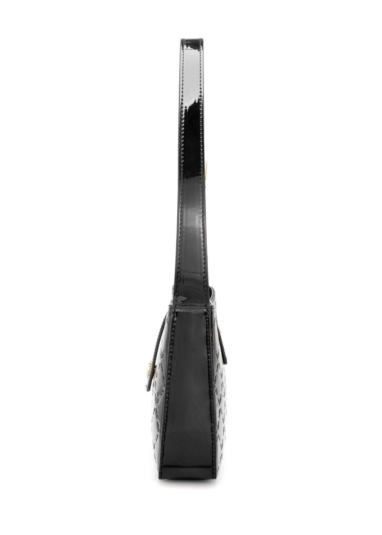 Glossy messenger bag TOREC-1109-97(Z25), side view of the product on a white background.