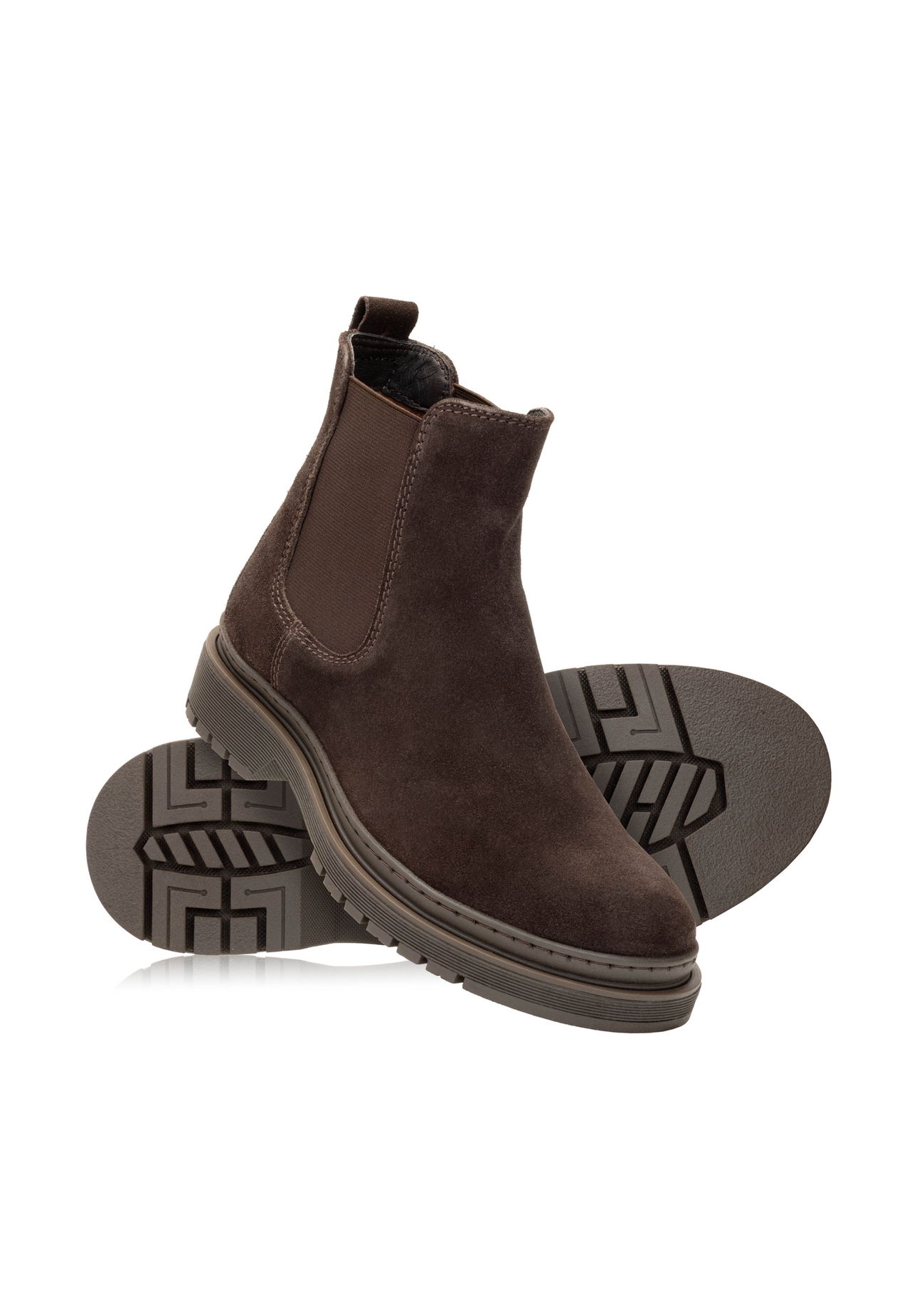 Men's brown suede Chelsea boots BUTYM-0511-89(Z25)