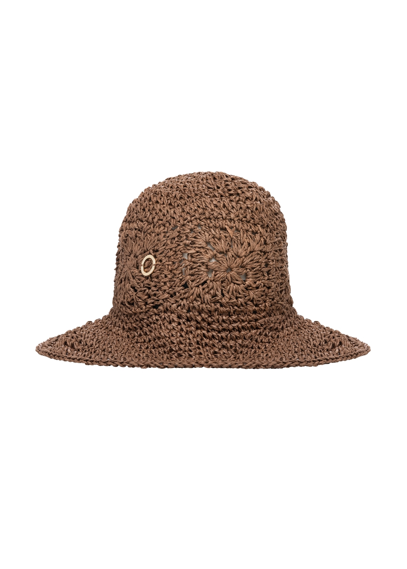 Women's straw hat KAPDT-0047-1E(W26), front product view on white background.