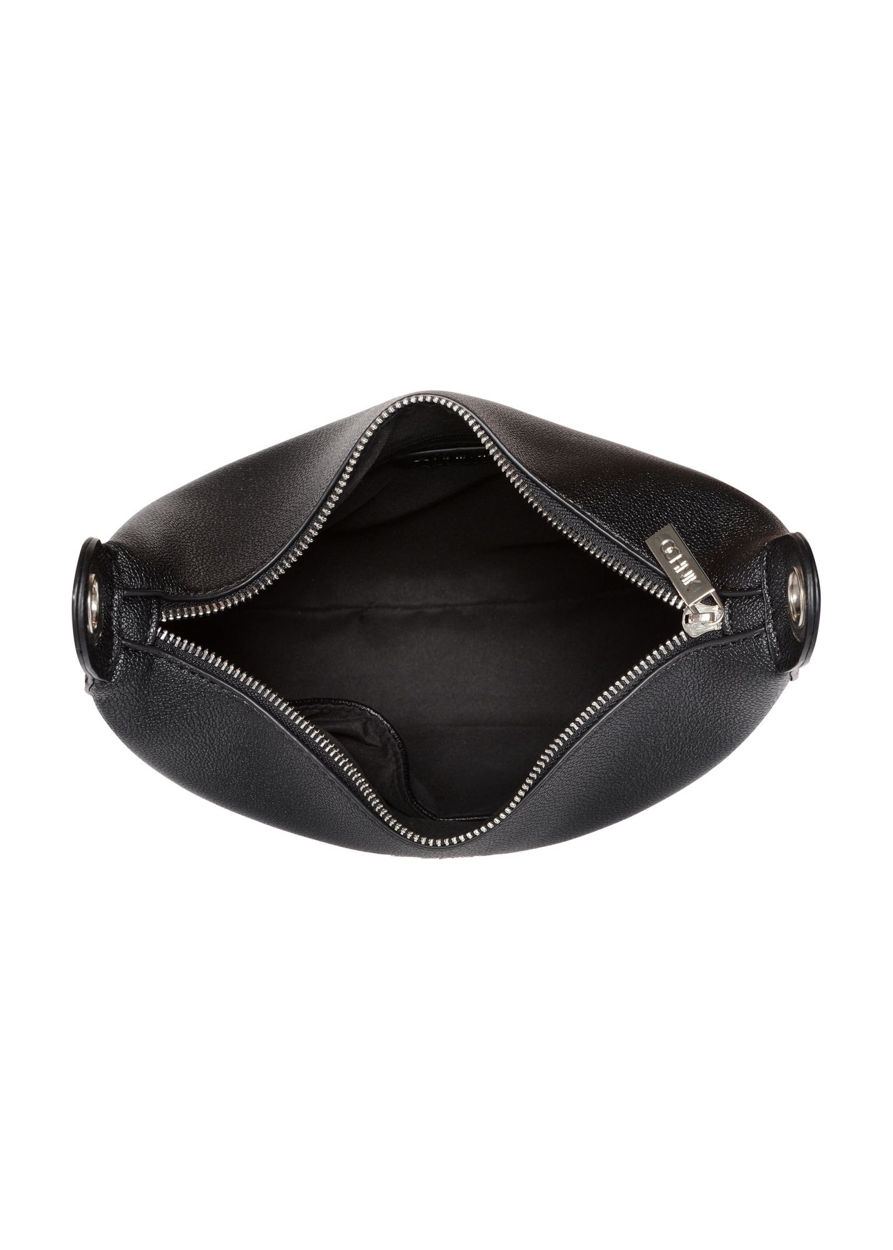 Black women's hobo style handbag TOREC-0829A-99(Z25) - product view from above on white background.