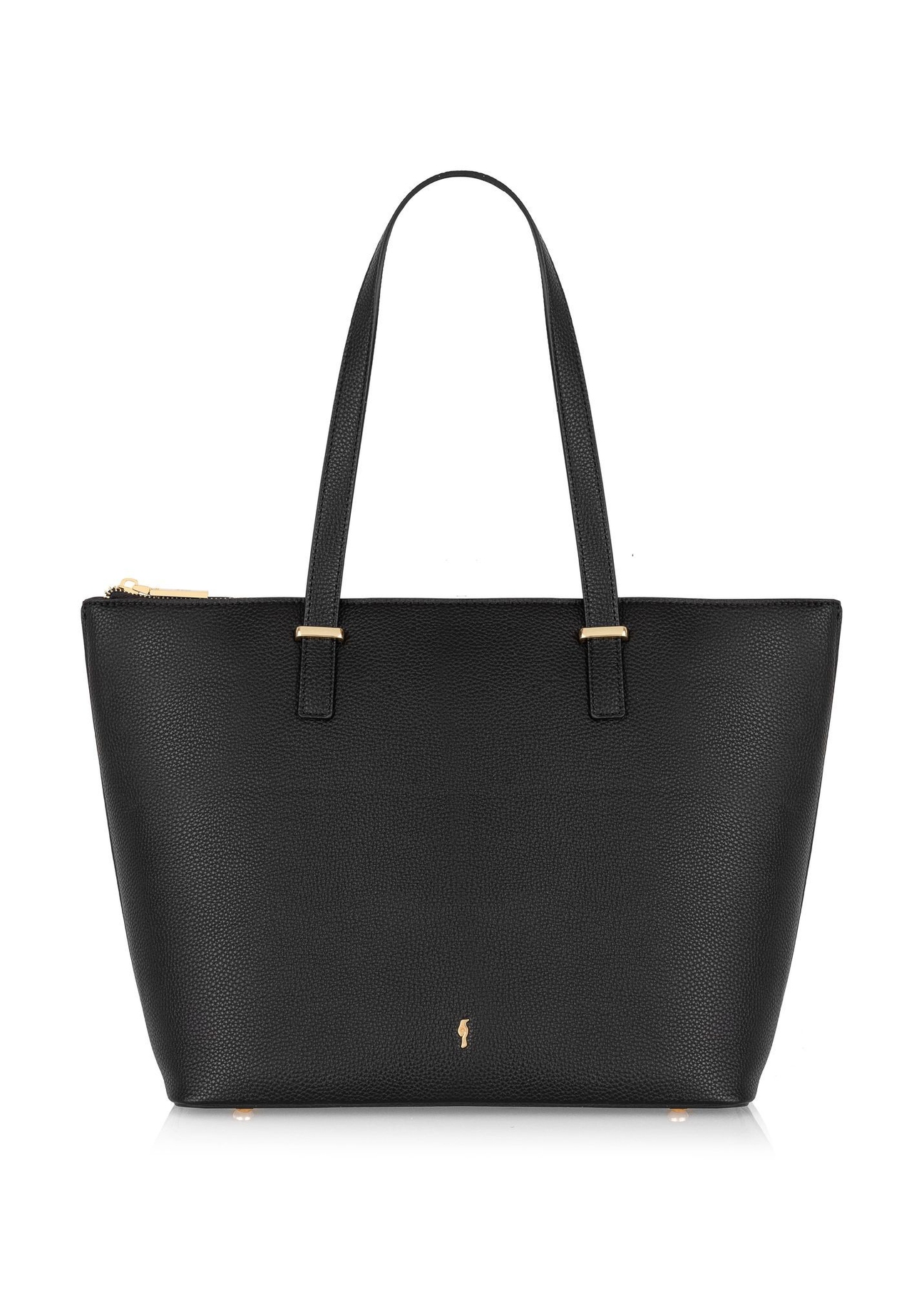 Black women's shopper bag TOREC-0953A-9I(Z26) product view from the front on a white background.