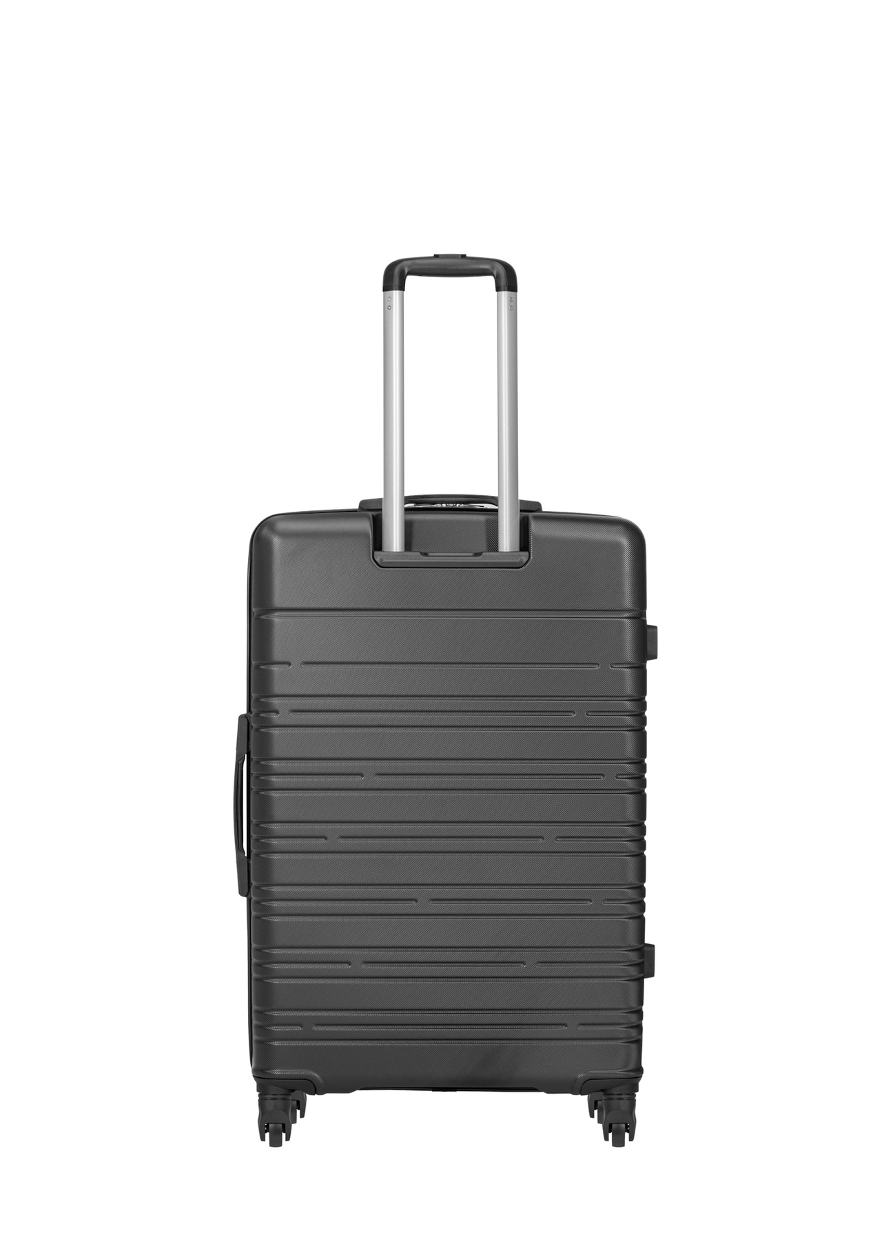 Large suitcase on wheels WALAB-0083-99-28(W26) - product view from the back, on a white background.