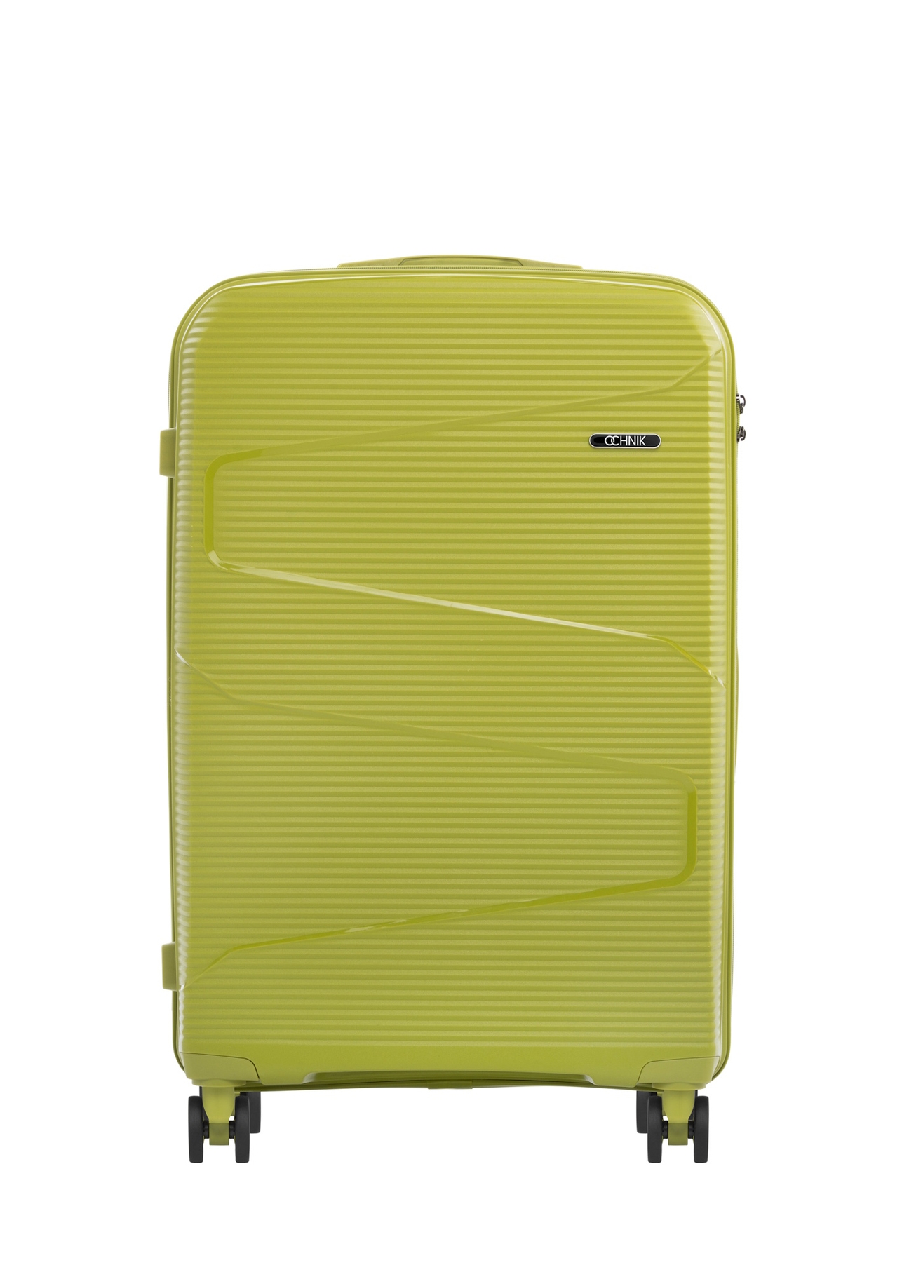 Large suitcase on wheels WALPP-0028-8G-28(W26), front view of the product on a white background.