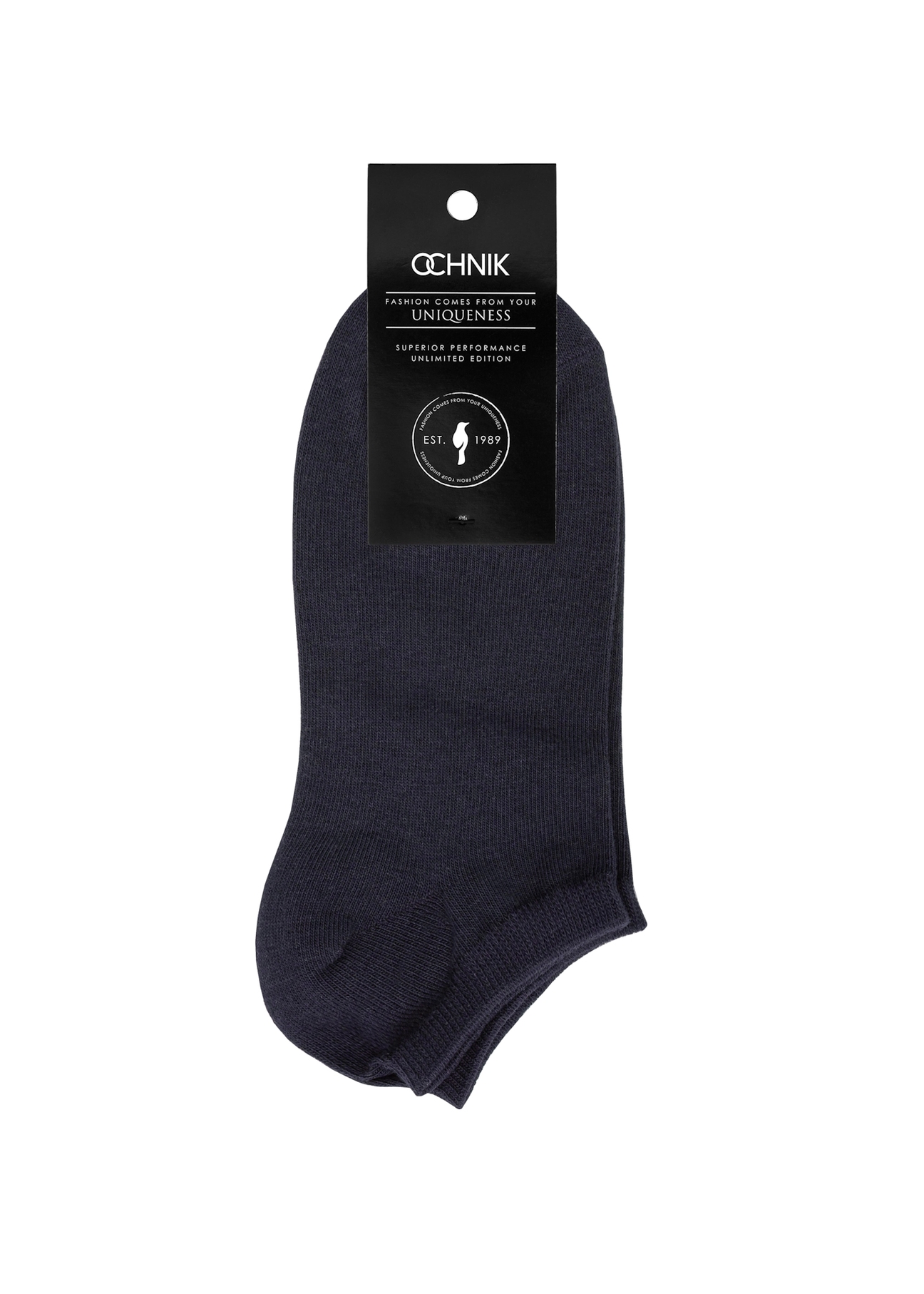 Short navy blue men's socks SKAMT-0151B-69(W25)
