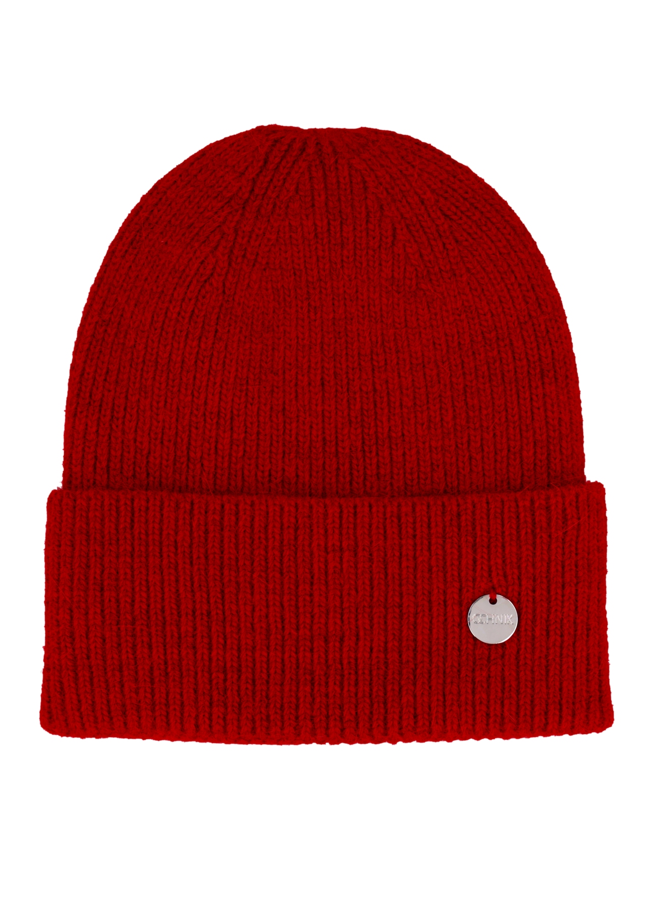 Red women's hat CZADT-0206-4B(Z26), front product view on white background.