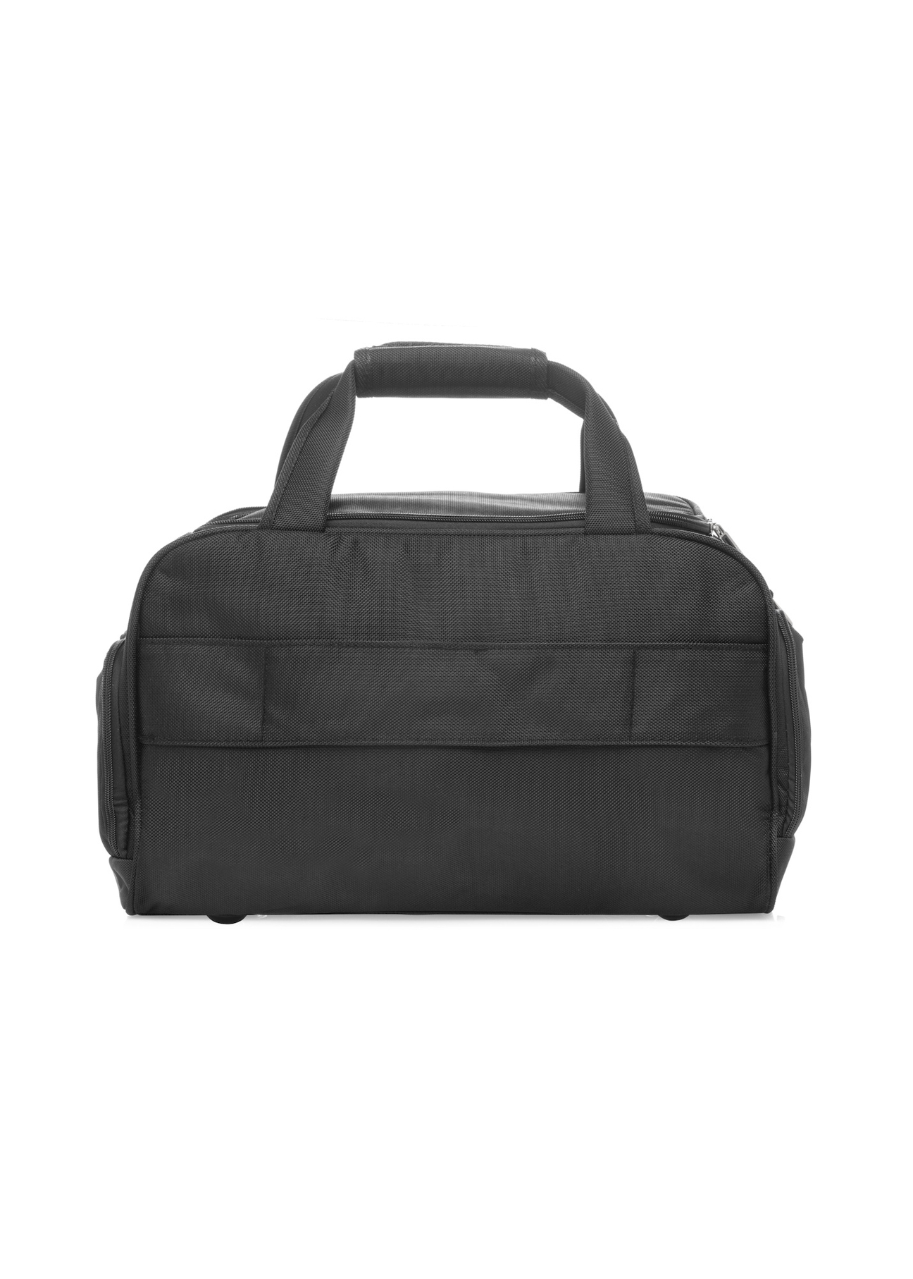 Black men's nylon bag TORMN-0420-99(W26), back product view on white background.