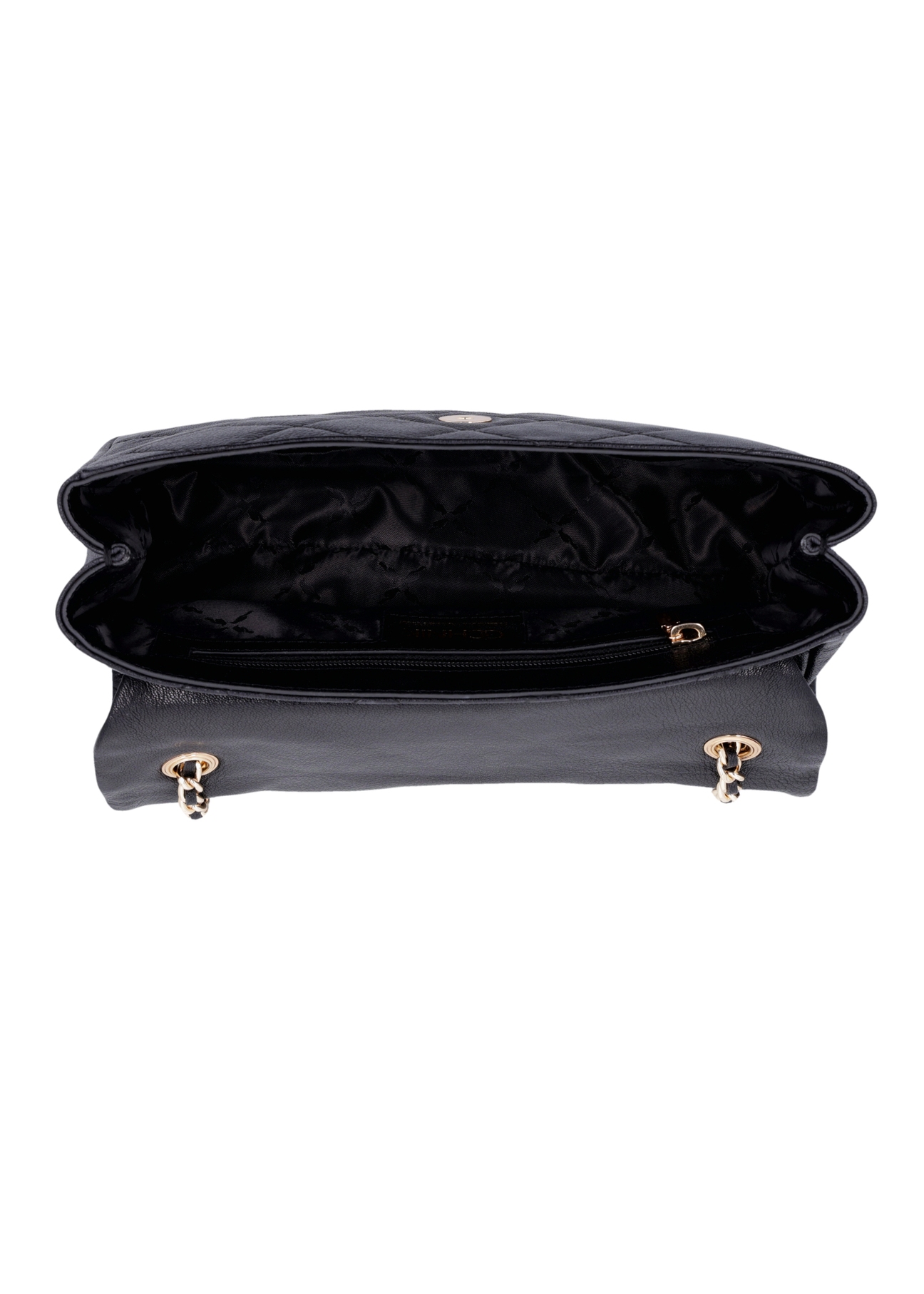 Elegant black women's shoulder bag TORES-1399-9P(Z26), product view inside on white background.